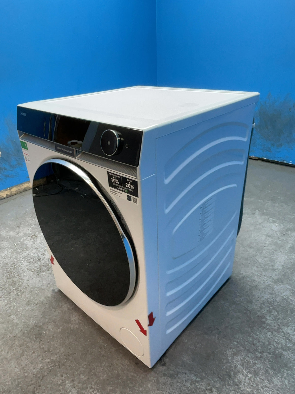 #GRC-165-430 - Haier Washer Dryer – 12kg Wash, 7kg Dry, 1400rpm, WiFi Connected, White