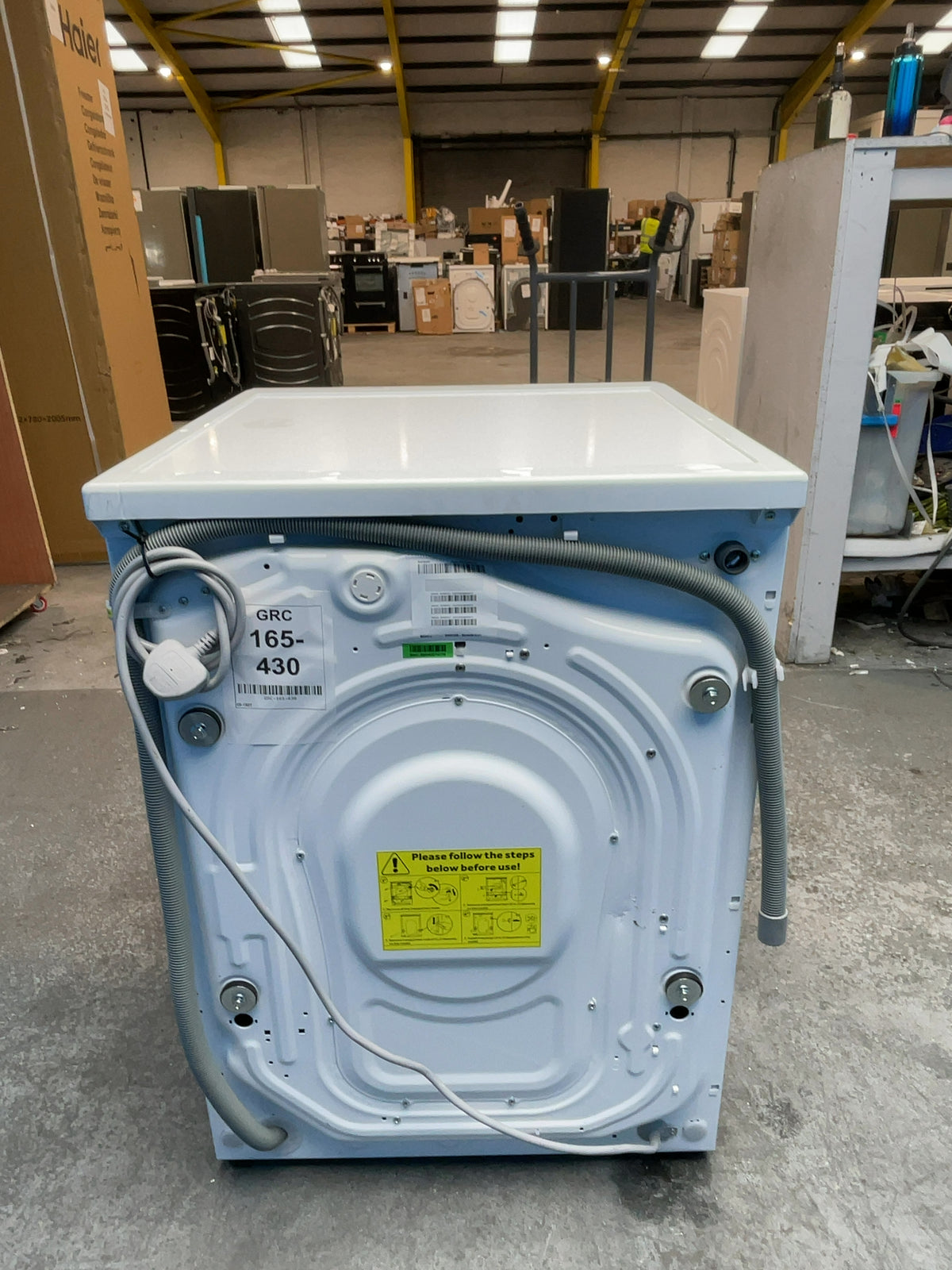 #GRC-165-430 - Haier Washer Dryer – 12kg Wash, 7kg Dry, 1400rpm, WiFi Connected, White