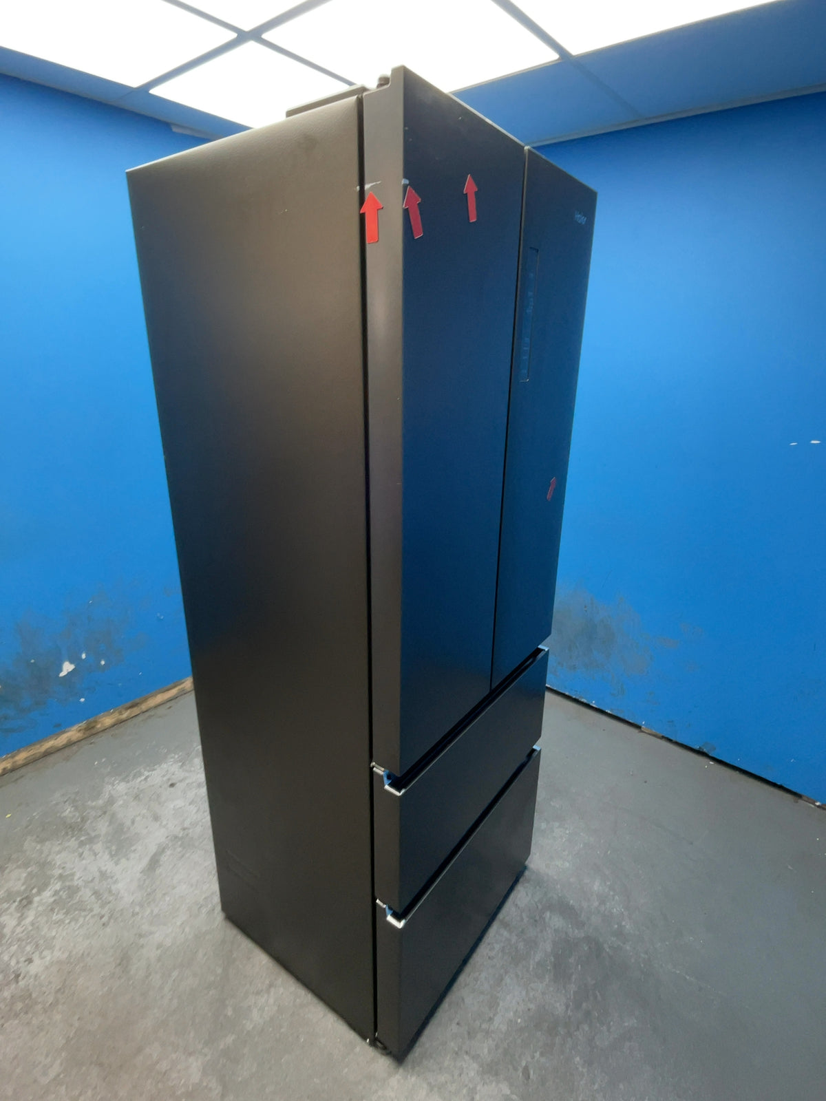 #GRC-165-441 - Haier 70cm French Door Fridge Freezer – 446L, Black, Total No Frost