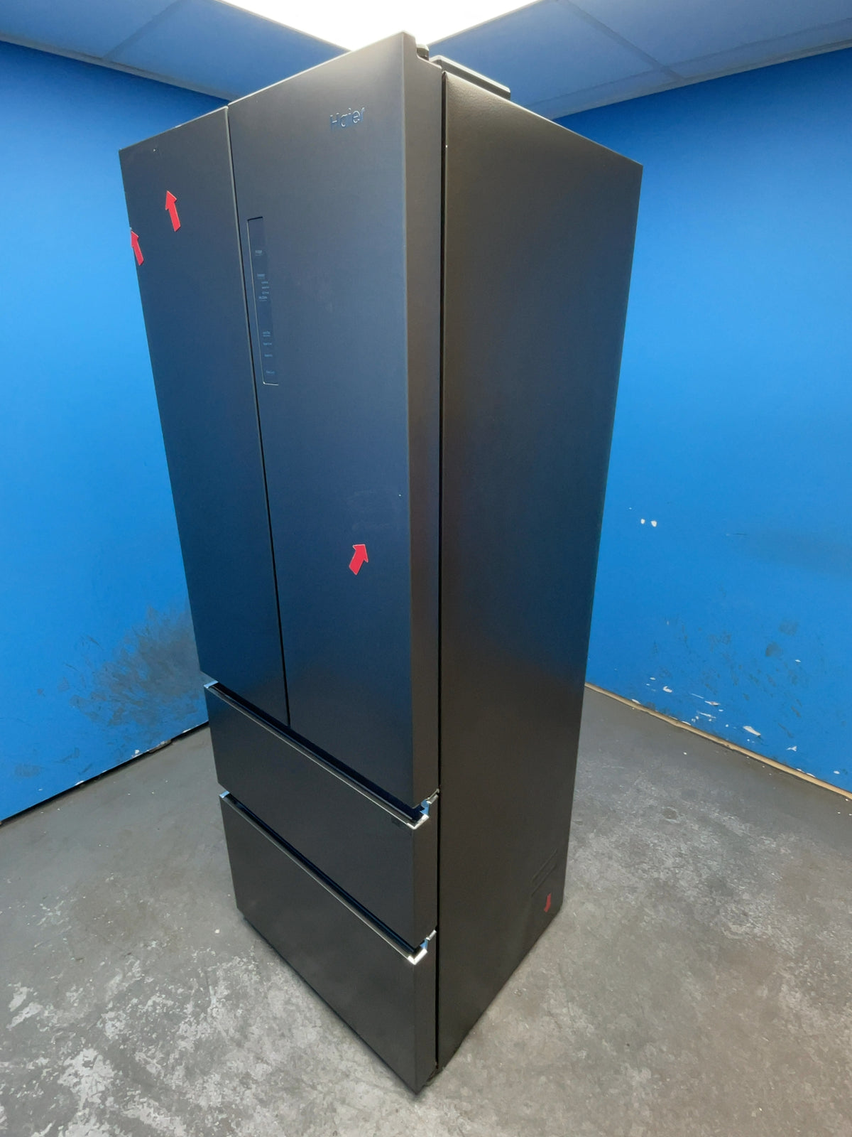 #GRC-165-441 - Haier 70cm French Door Fridge Freezer – 446L, Black, Total No Frost