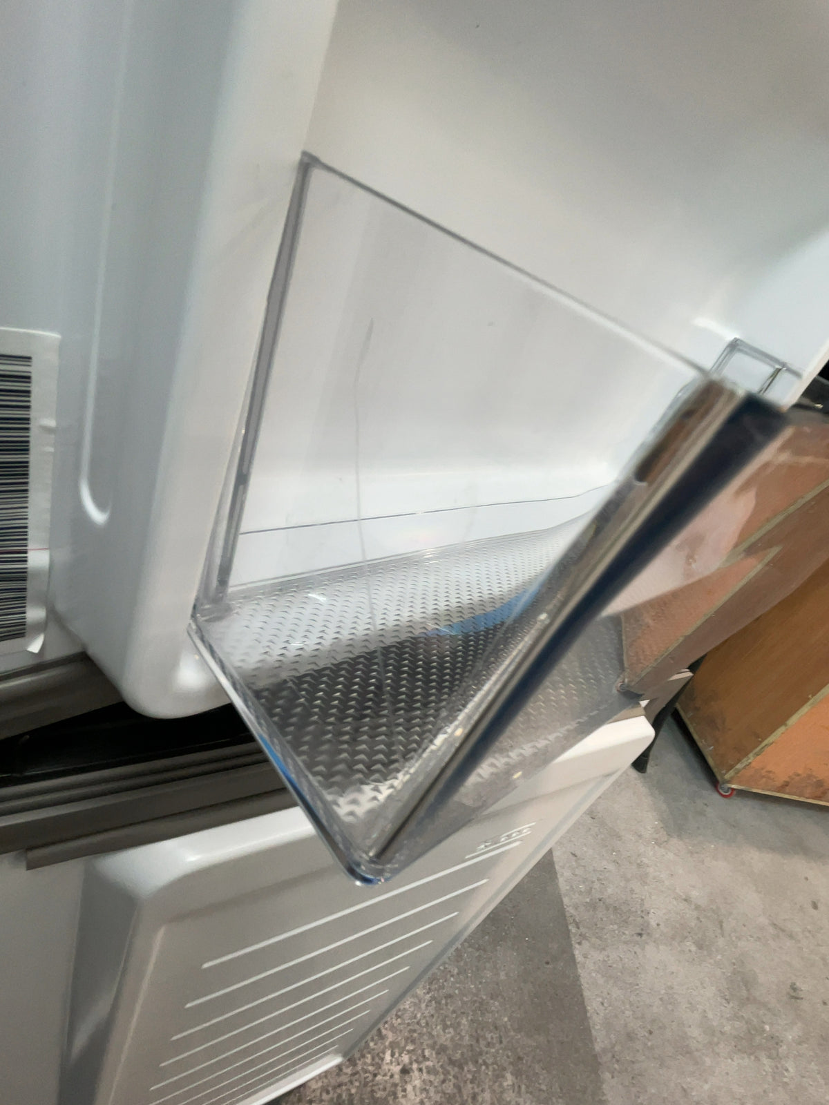 #GRC-165-450 - Haier American Style Fridge Freezer – 463L, Platinum Inox, Total No Frost