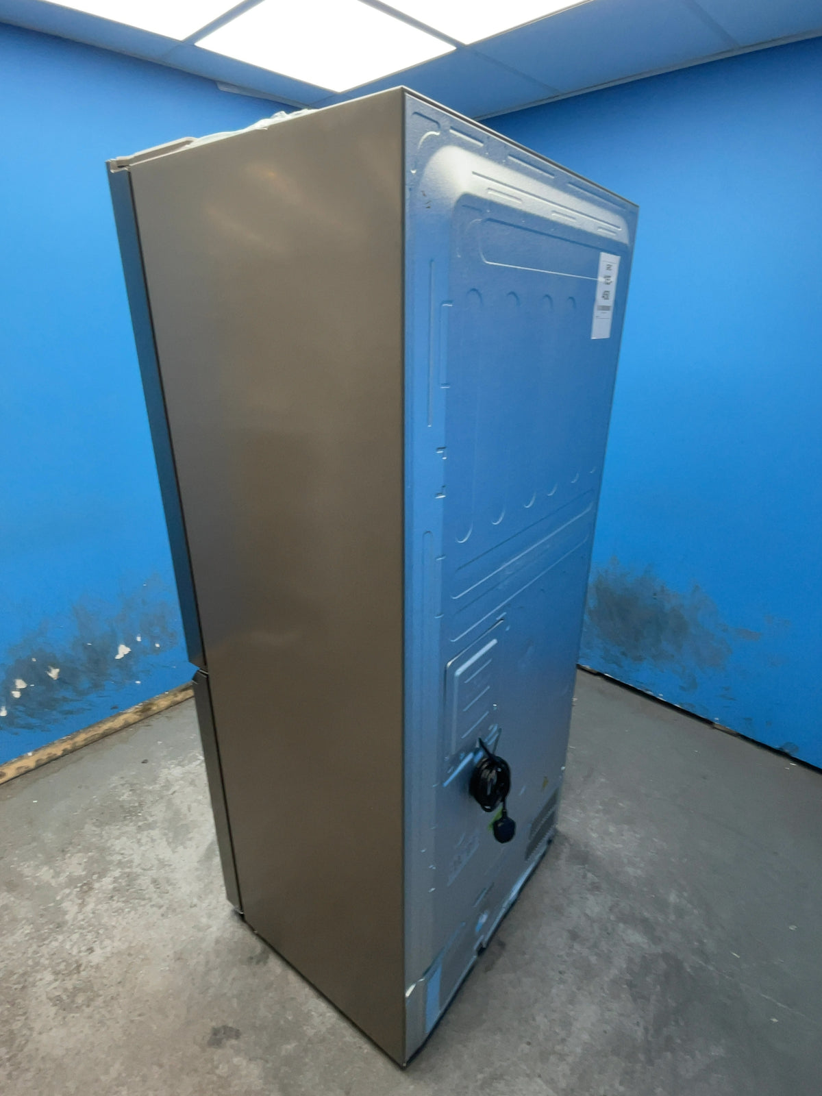 #GRC-165-450 - Haier American Style Fridge Freezer – 463L, Platinum Inox, Total No Frost