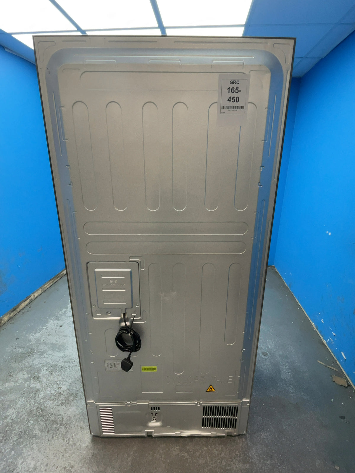 #GRC-165-450 - Haier American Style Fridge Freezer – 463L, Platinum Inox, Total No Frost