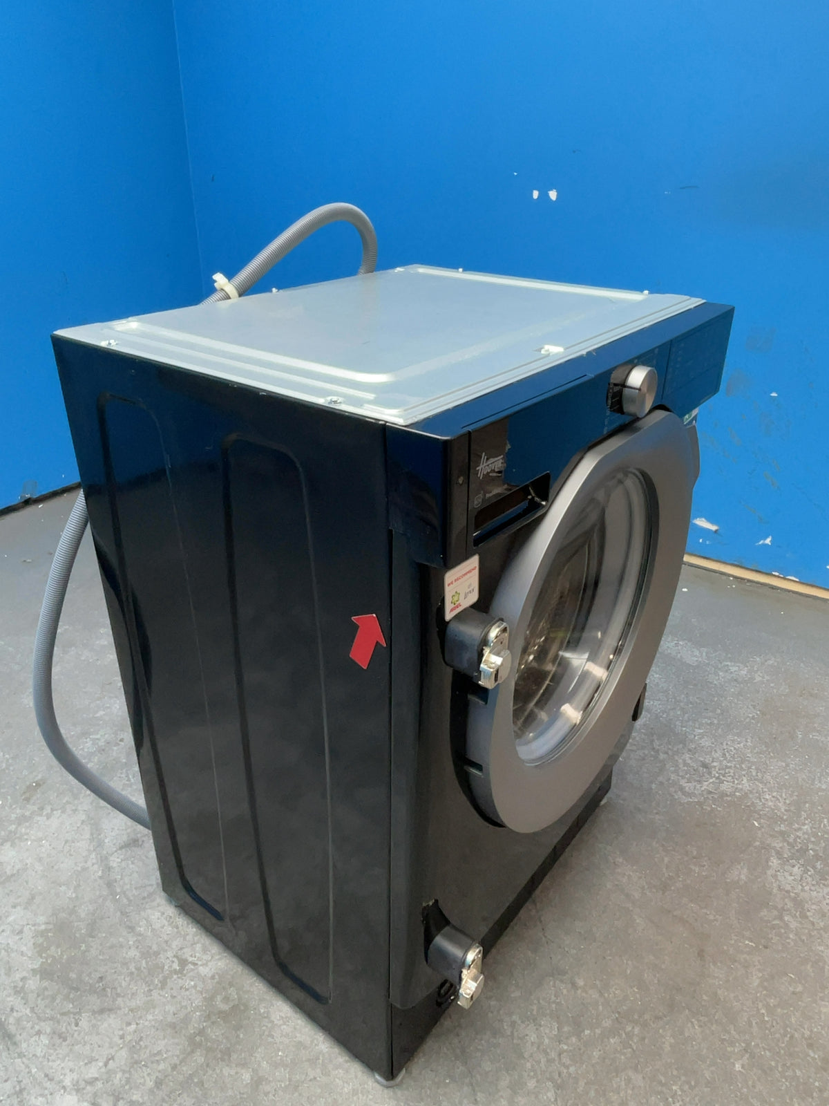 #GRC-165-496 - Hoover 8kg 1600rpm Integrated Washing Machine – AI Weight Sense, Black