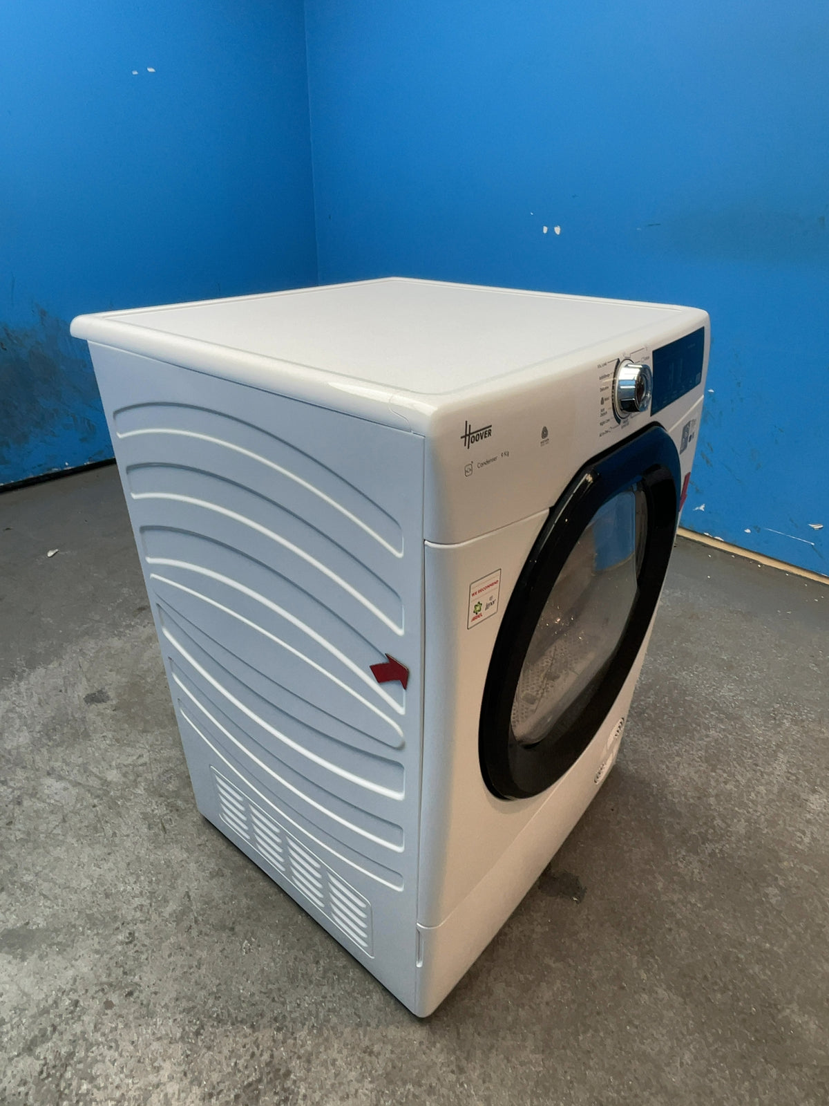 #GRC-165-543 - Hoover 9kg Condenser Tumble Dryer – WiFi Connected, White, B Energy Rating
