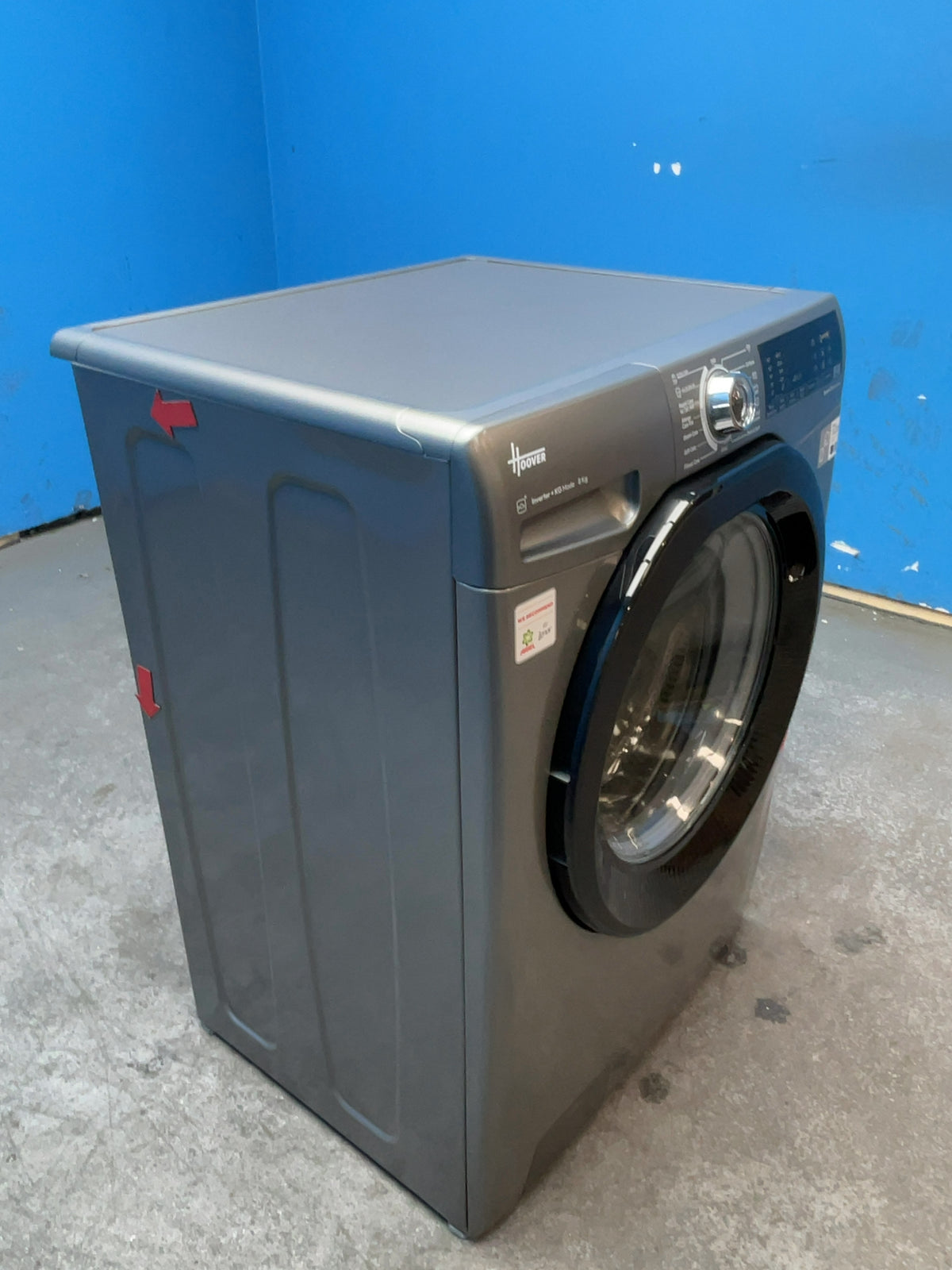 #GRC-165-544 - Hoover H-WASH 350 8kg 1600rpm Washing Machine – Power Care System, Anthracite