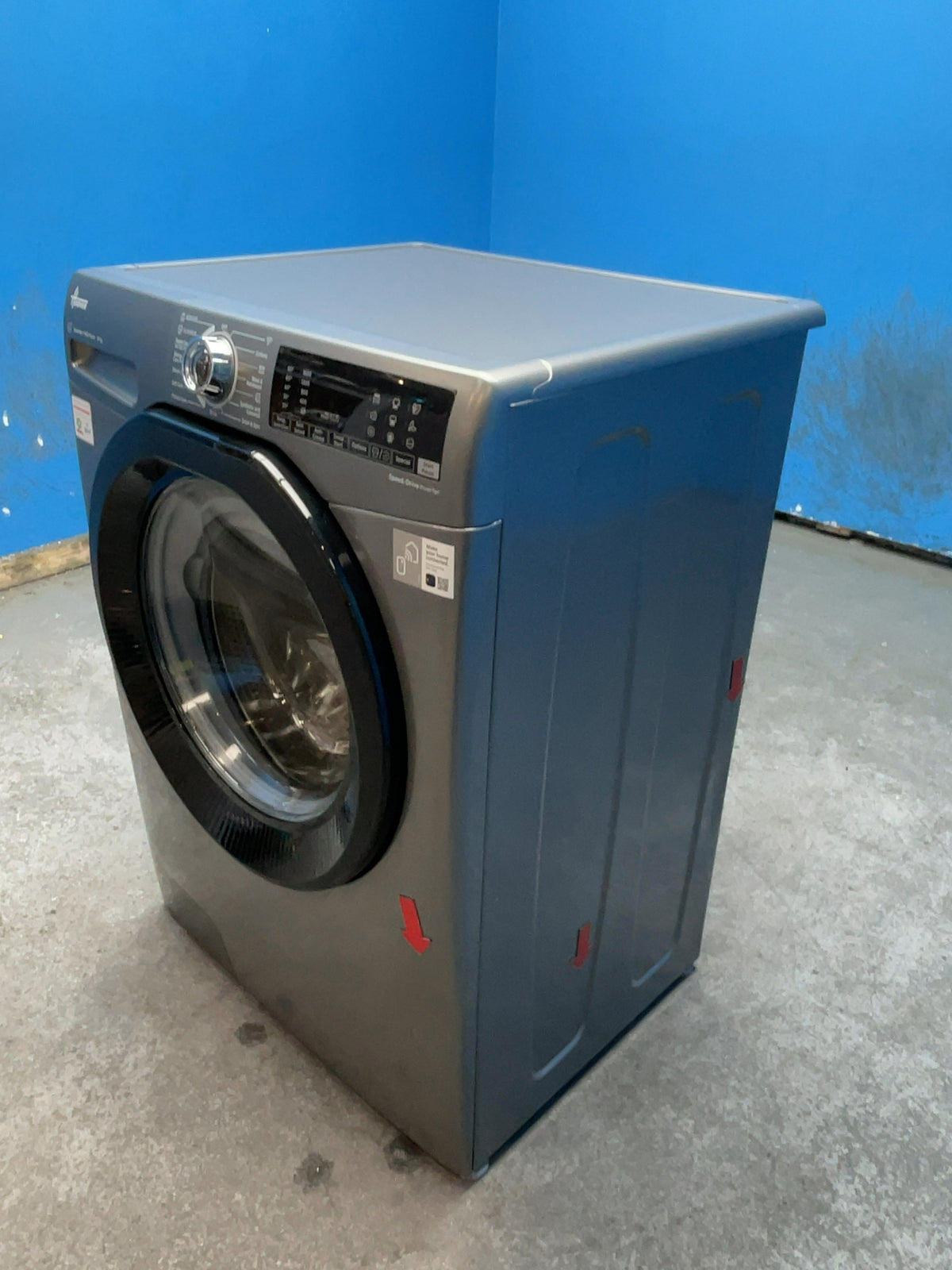 #GRC-165-544 - Hoover H-WASH 350 8kg 1600rpm Washing Machine – Power Care System, Anthracite