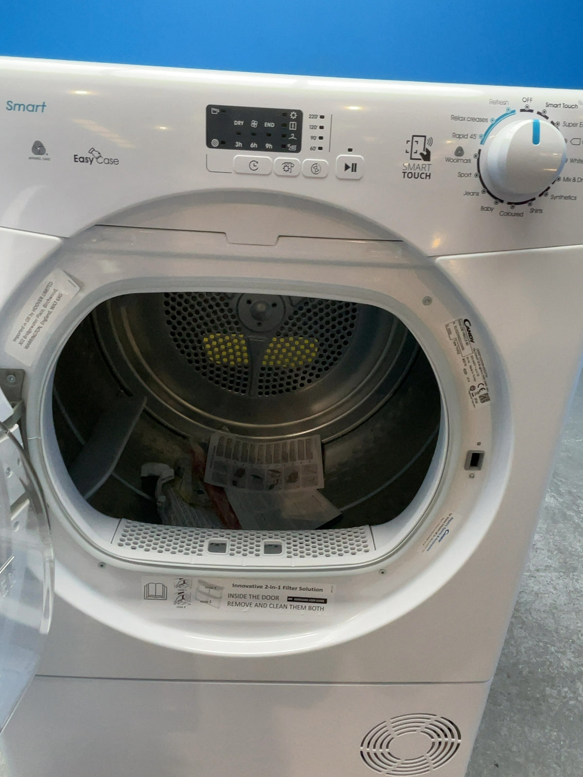 #GRC-165-557 - Candy Smart 8kg Heat Pump Tumble Dryer – NFC Connectivity, White