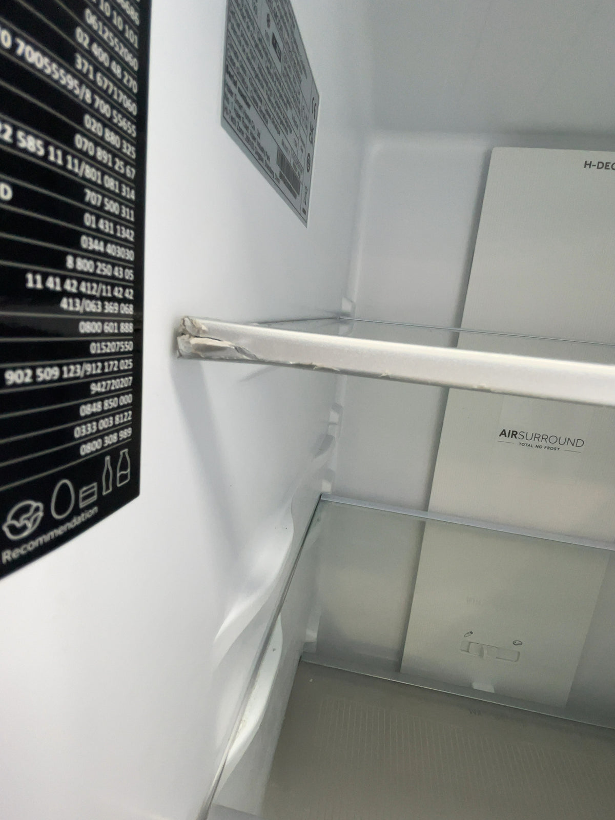 #GRC-165-596 - Haier 54.5cm 60/40 Fridge Freezer – 300L, Inox, Total No Frost, Smart WiFi