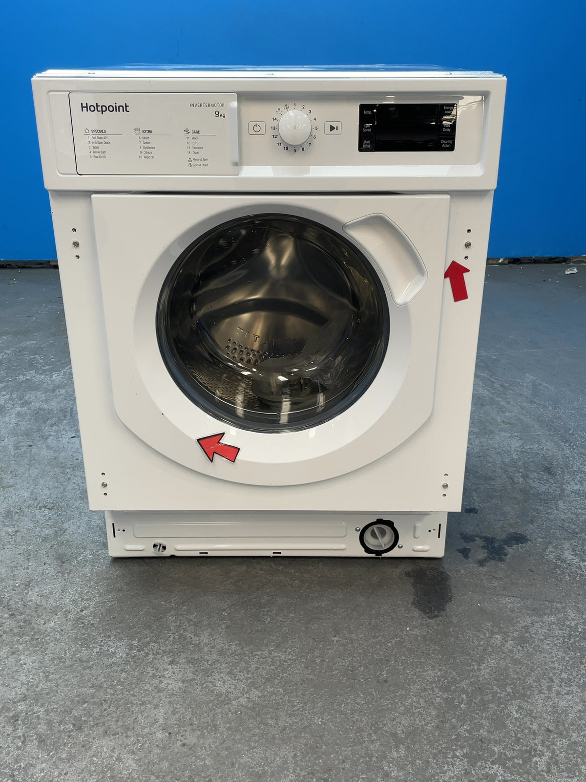 #GRC-165-727 - Indesit Integrated Washing Machine – 9kg Capacity, 1400rpm, Push&Go