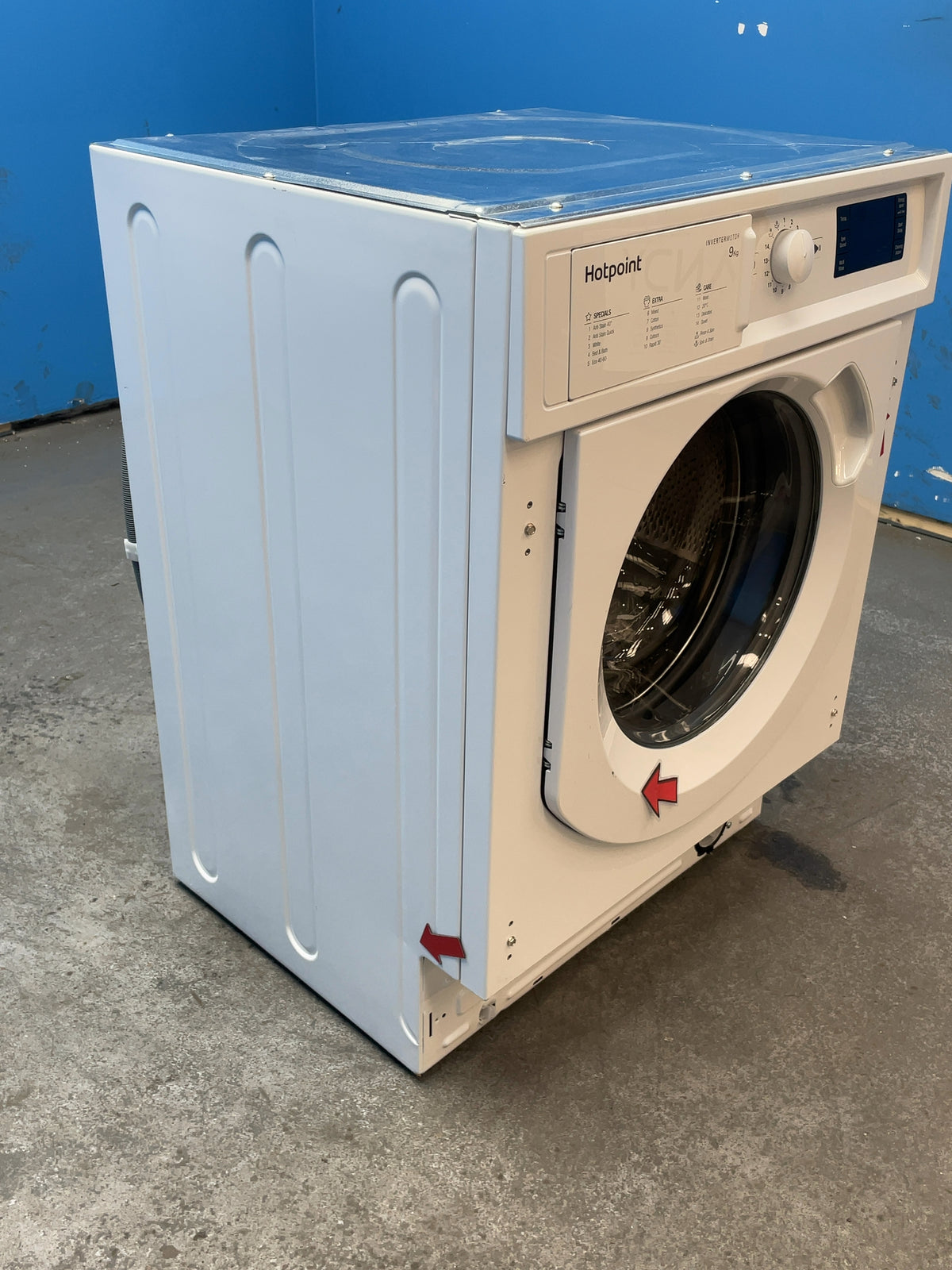 #GRC-165-727 - Hotpoint 9kg Integrated Washing Machine – 1400rpm, Anti-Stain Tech, White