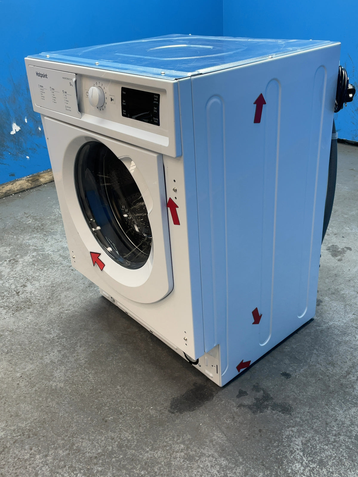 #GRC-165-727 - Hotpoint 9kg Integrated Washing Machine – 1400rpm, Anti-Stain Tech, White