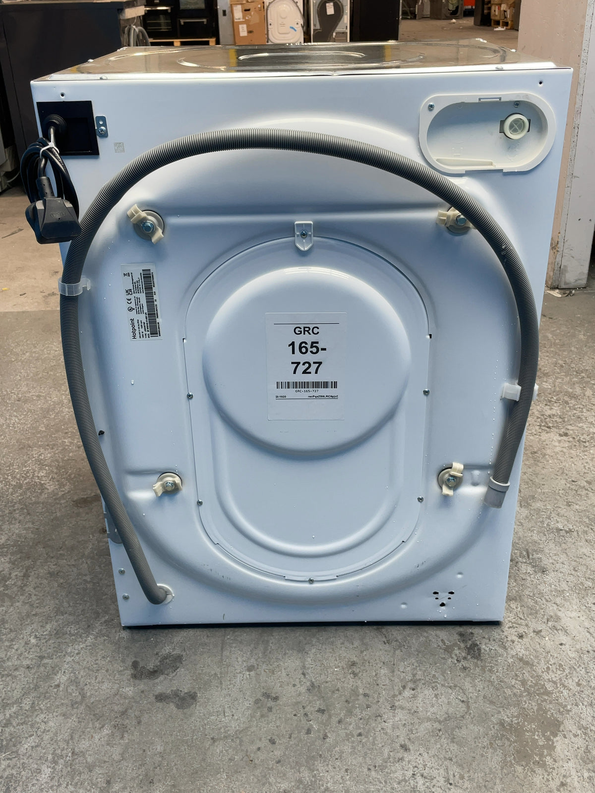 #GRC-165-727 - Hotpoint 9kg Integrated Washing Machine – 1400rpm, Anti-Stain Tech, White