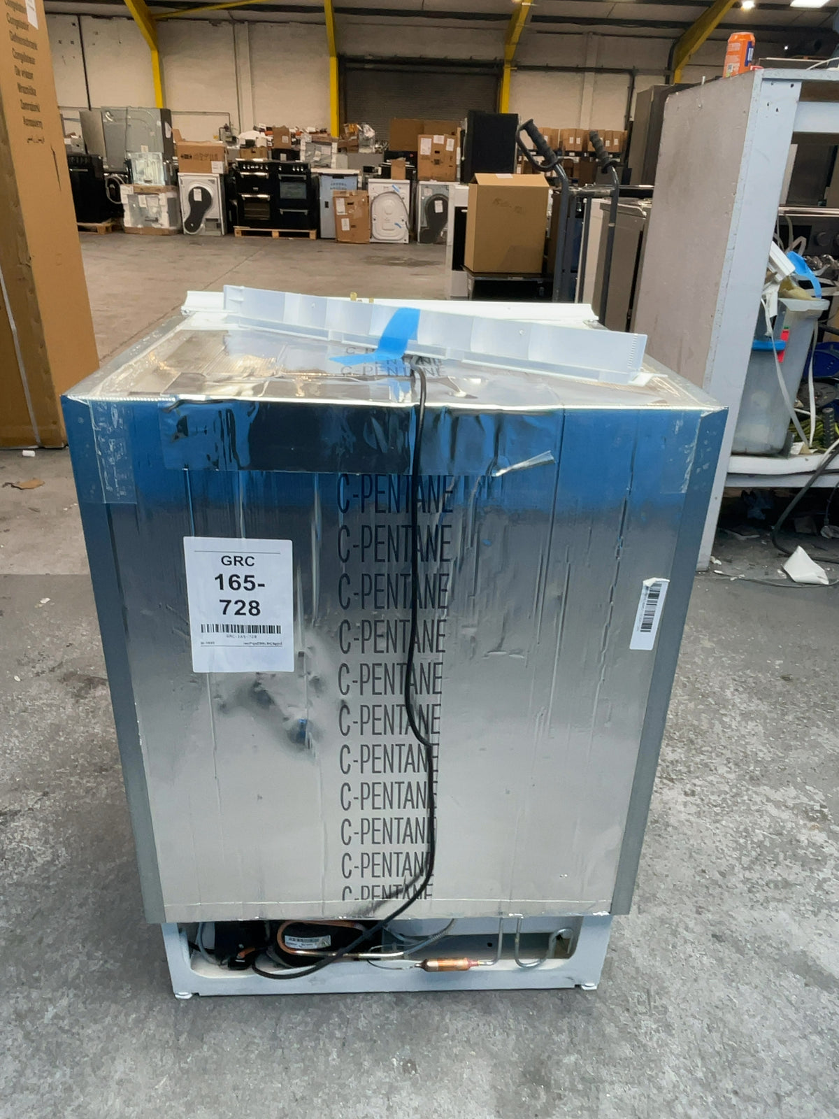 #GRC-165-728 - Hotpoint Integrated Undercounter Freezer – 91L Capacity, Low Frost, Fixed Hinge