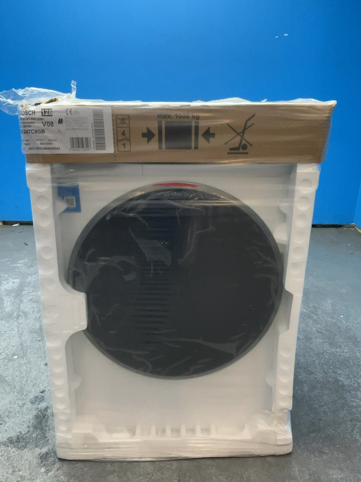 #GRC-165-748 - Bosch Series 8 9kg Heat Pump Tumble Dryer – White, A Energy Rating