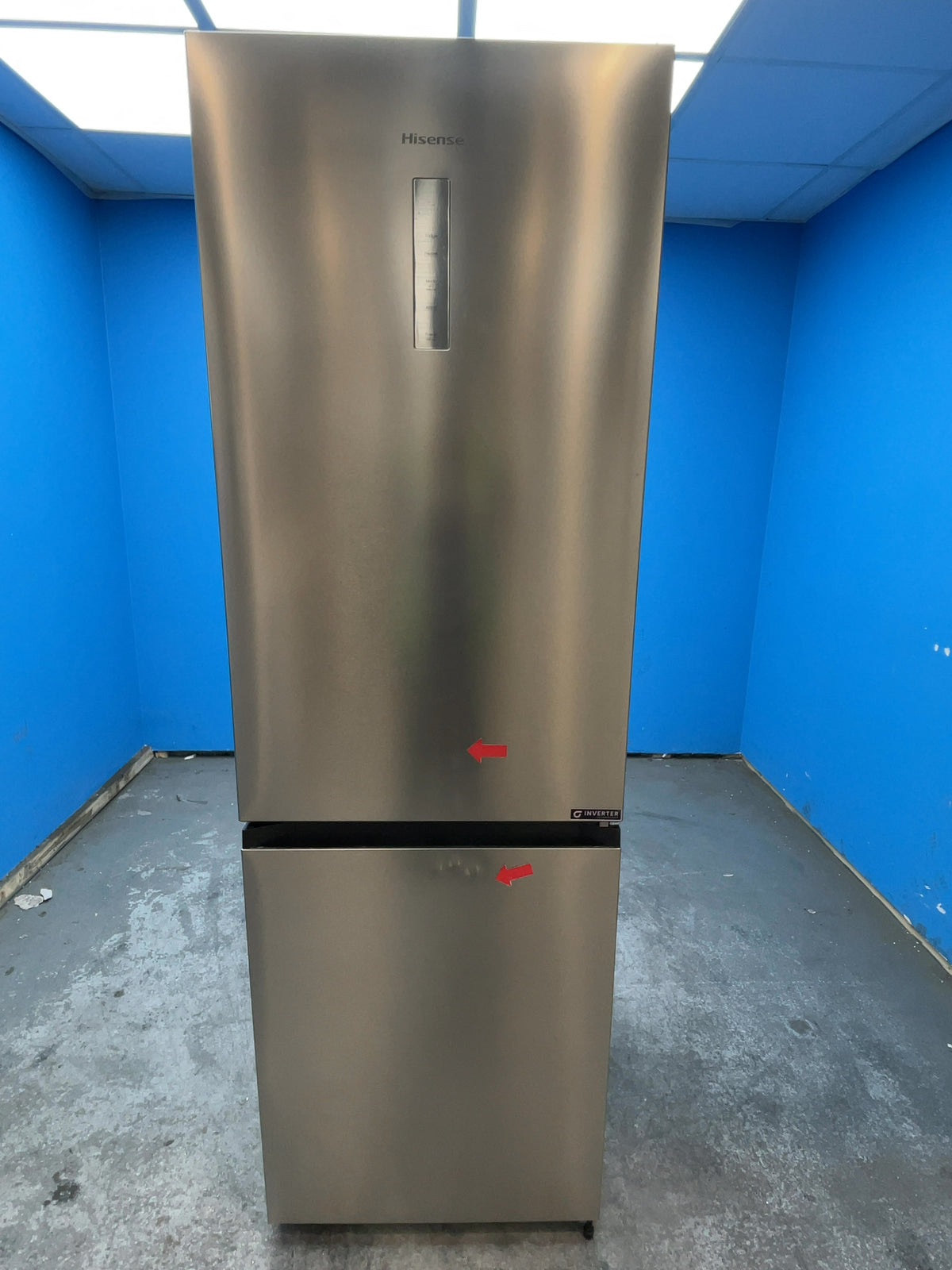 #GRC-165-796 - Hisense RB3K330SAIE 330L Freestanding Fridge Freezer – Total No Frost, Inverter Motor, Silver