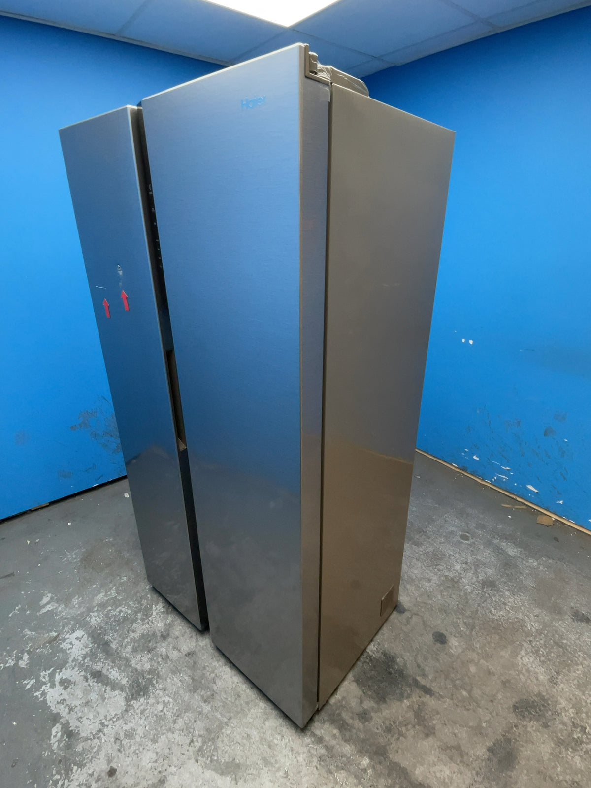 #GRC-165-798 - Haier American Style Fridge Freezer – 528L, New Gentle Silver, Total No Frost