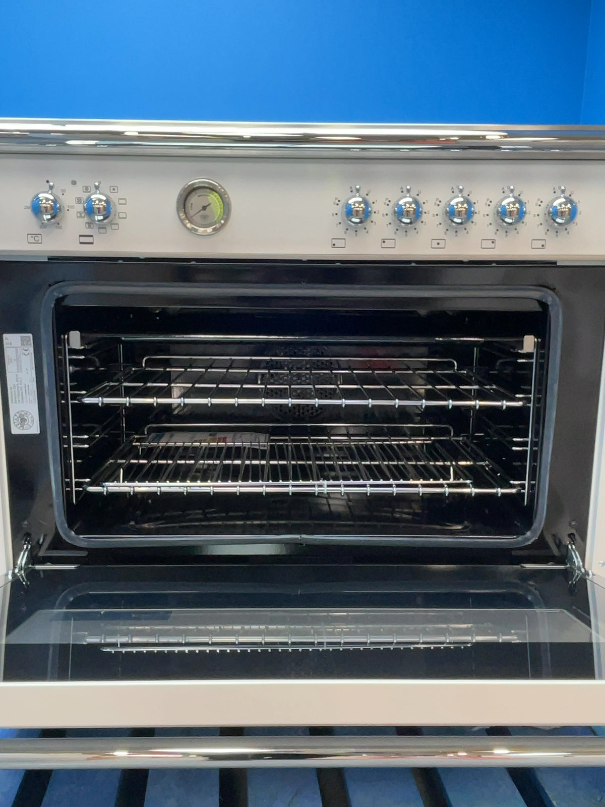 #GRC-165-808 - Bertazzoni Heritage 90cm Induction Range Cooker – 103L Capacity, 5 Zones, Ivory
