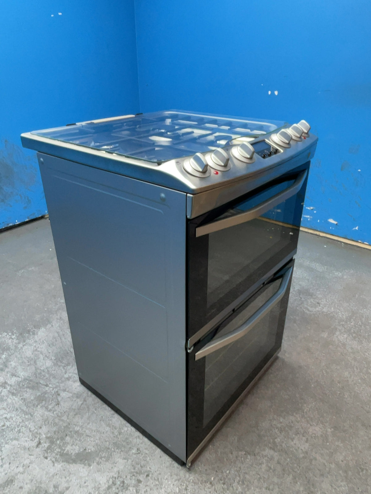 #GRC-165-811 - John Lewis 60cm Dual Fuel Double Oven Cooker – 83L/36L Capacity, Gas Hob, Stainless Steel