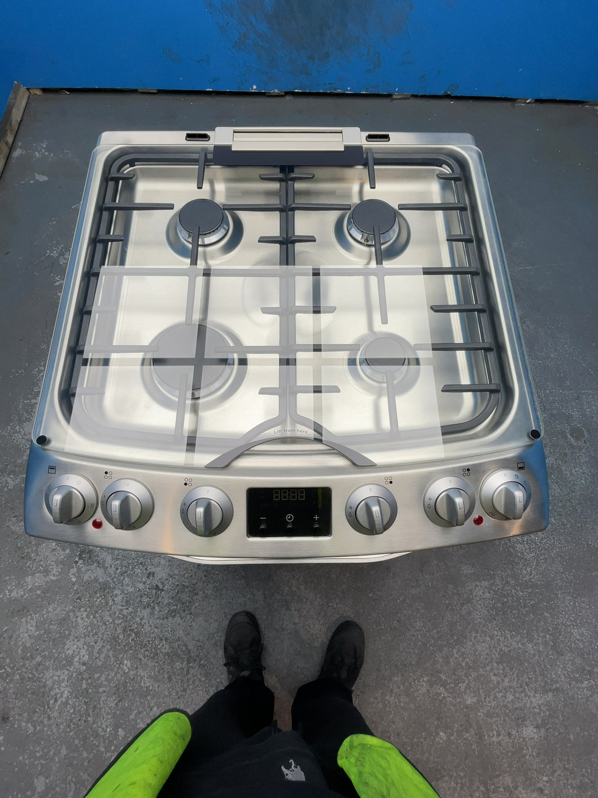 #GRC-165-811 - John Lewis 60cm Dual Fuel Double Oven Cooker – 83L/36L Capacity, Gas Hob, Stainless Steel