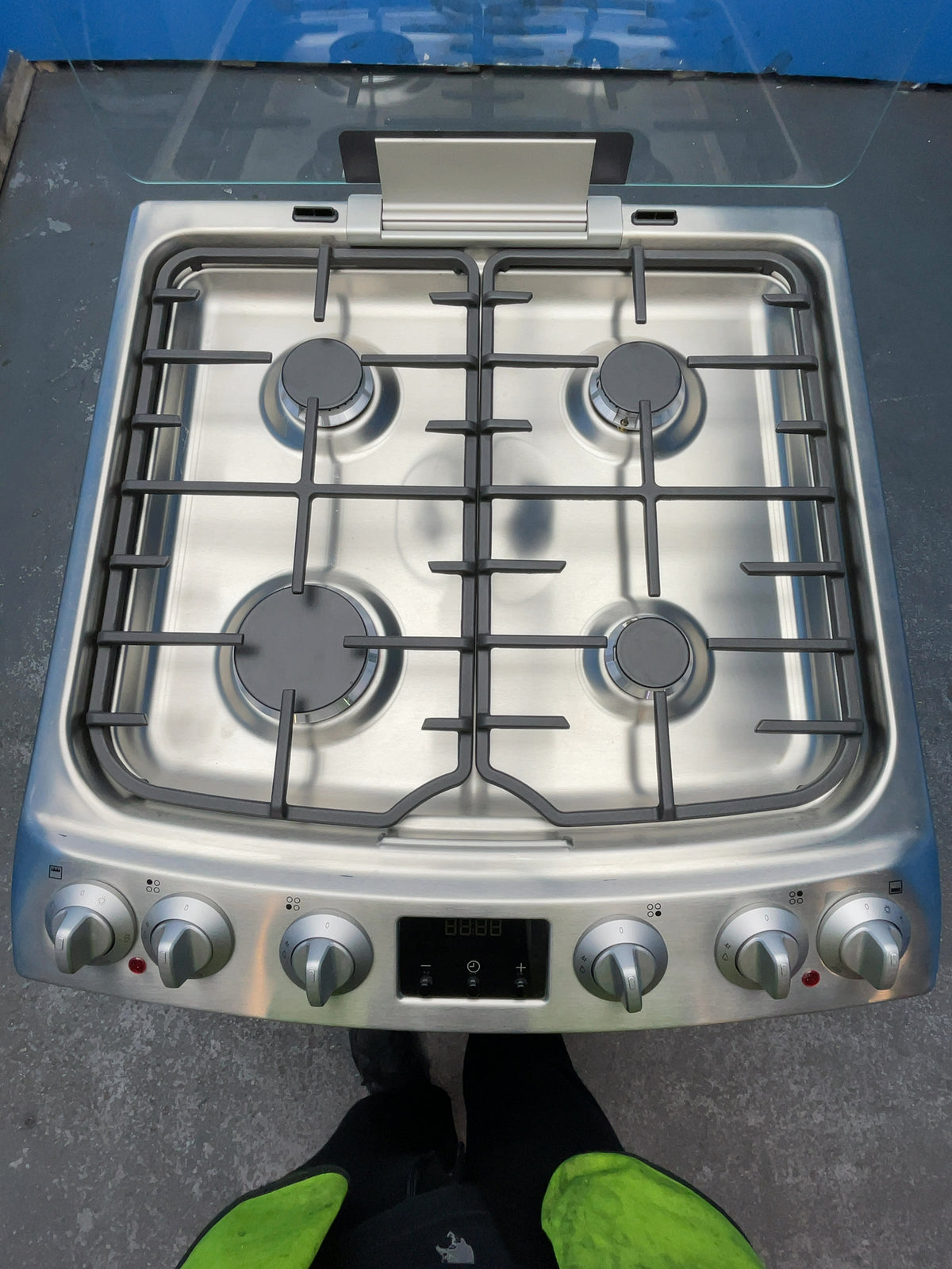 #GRC-165-811 - John Lewis 60cm Dual Fuel Double Oven Cooker – 83L/36L Capacity, Gas Hob, Stainless Steel