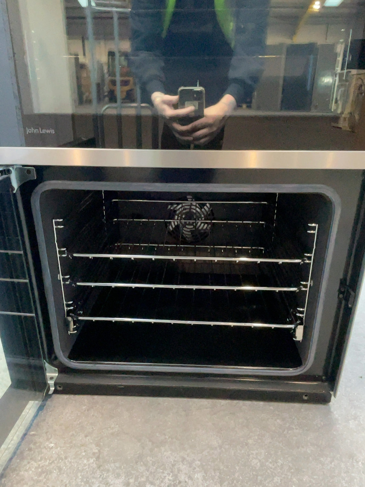 #GRC-165-811 - John Lewis 60cm Dual Fuel Double Oven Cooker – 83L/36L Capacity, Gas Hob, Stainless Steel