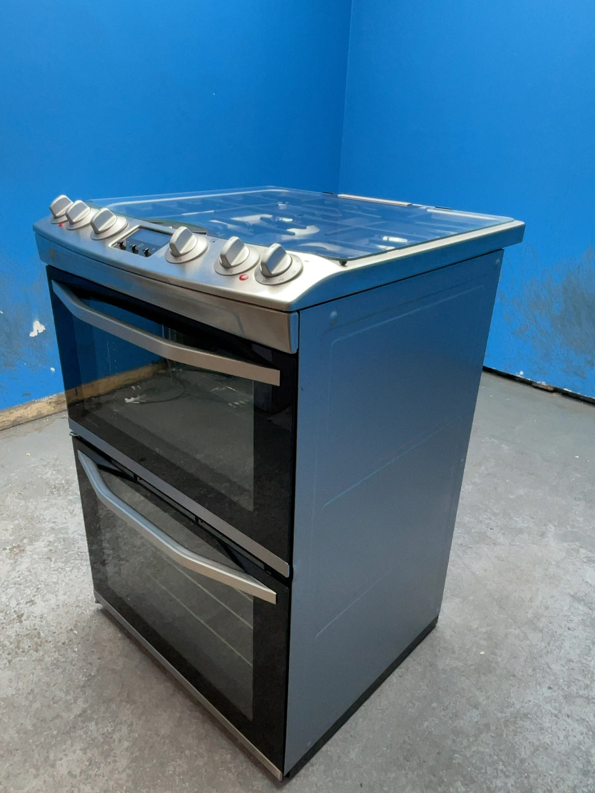 #GRC-165-811 - John Lewis 60cm Dual Fuel Double Oven Cooker – 83L/36L Capacity, Gas Hob, Stainless Steel