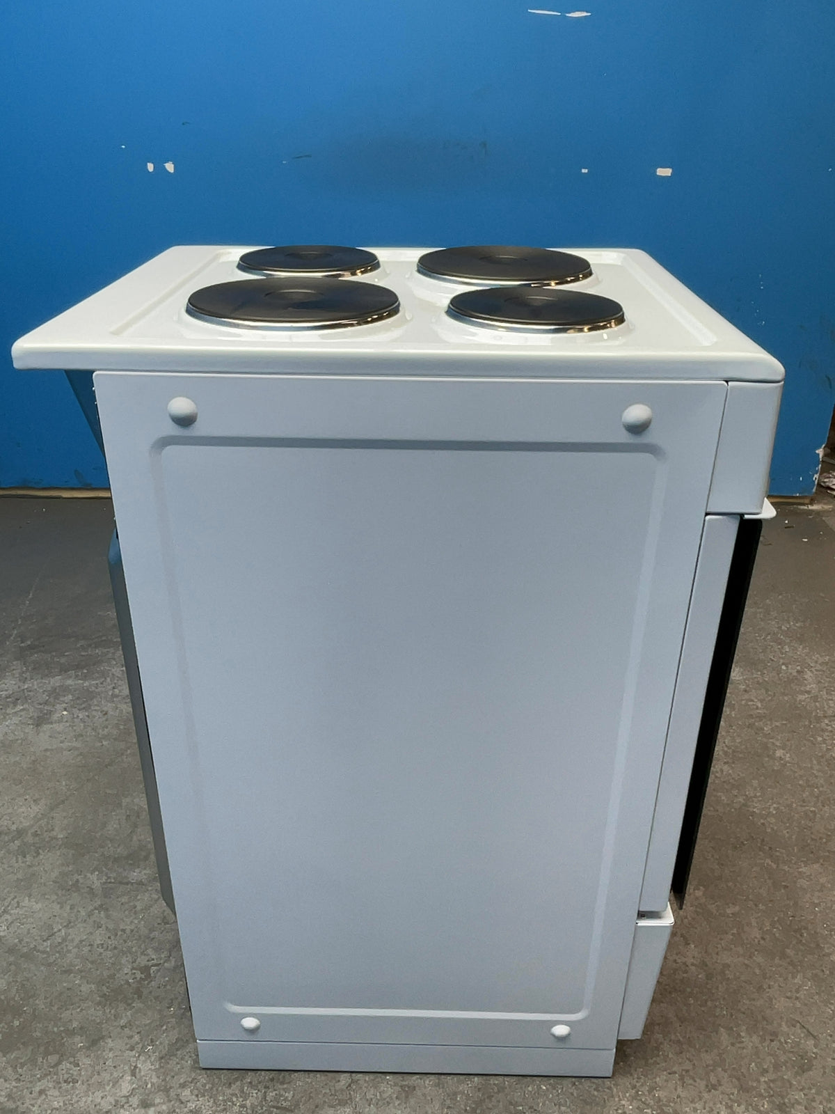 #GRC-165-817 - Midea 50cm Electric Cooker – Solid Plate Hob, Integrated Grill, White