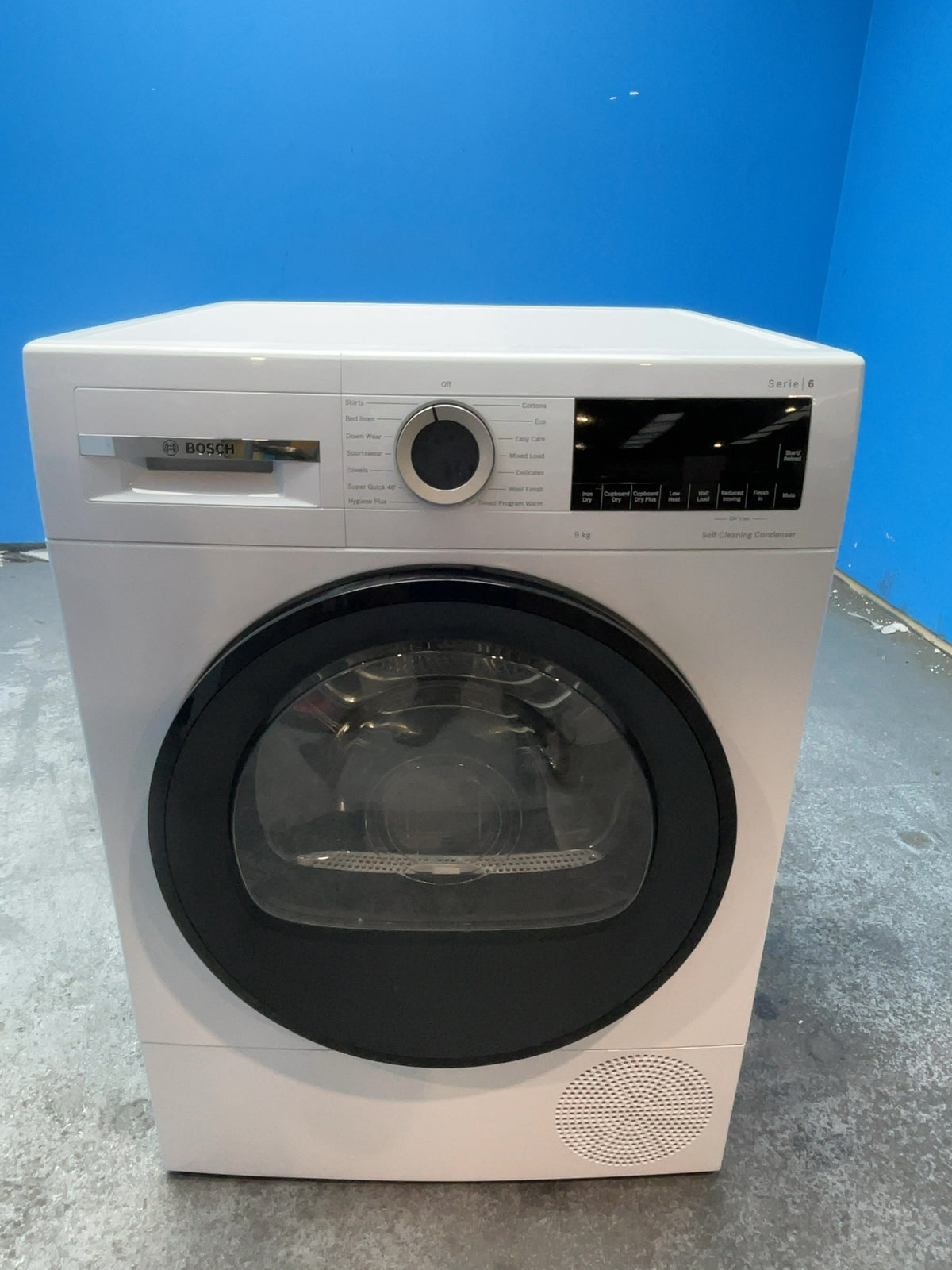 #GRC-165-832 - Bosch Serie 6 9kg Heat Pump Tumble Dryer – White, A+++ Energy Rating