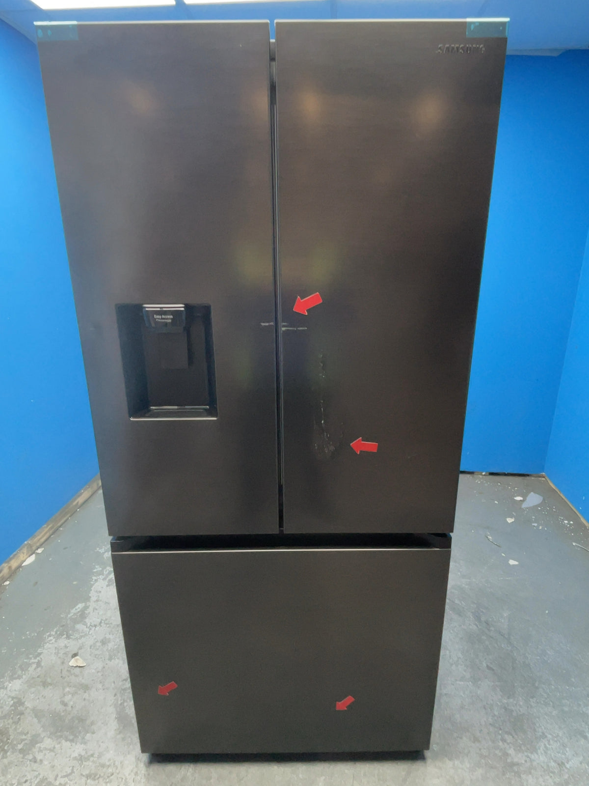 #GRC-165-855 - Samsung 81.7cm French Door Fridge Freezer – 495L, Black, Total No Frost