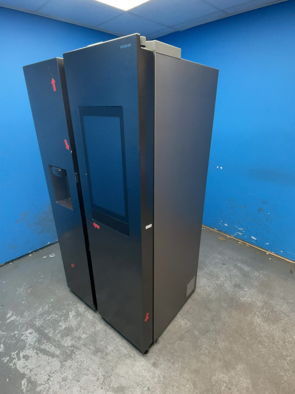#GRC-165-856 - Samsung Series 9 American Style Fridge Freezer – 614L, Dark Ocean Inox