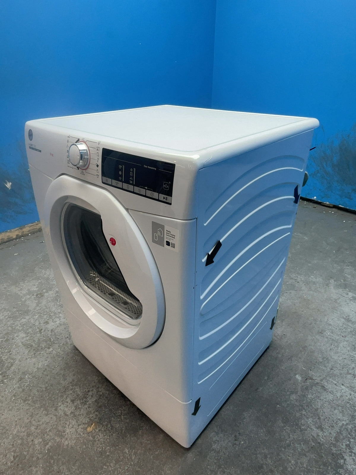 #GRC-165-920 - Hoover H-DRY 300 9kg Vented Tumble Dryer – Sensor Drying, White, C Energy Rating