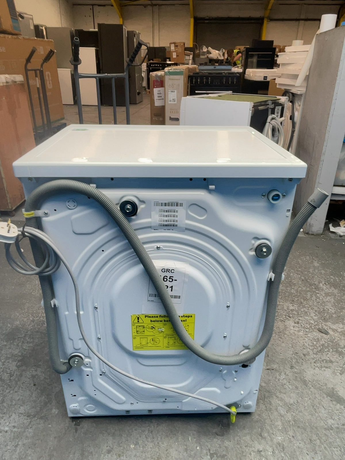 #GRC-165-921 - Hoover HGD 48S8C-80 8kg 1400rpm Washing Machine – Steam Cycle, Inverter Motor, White
