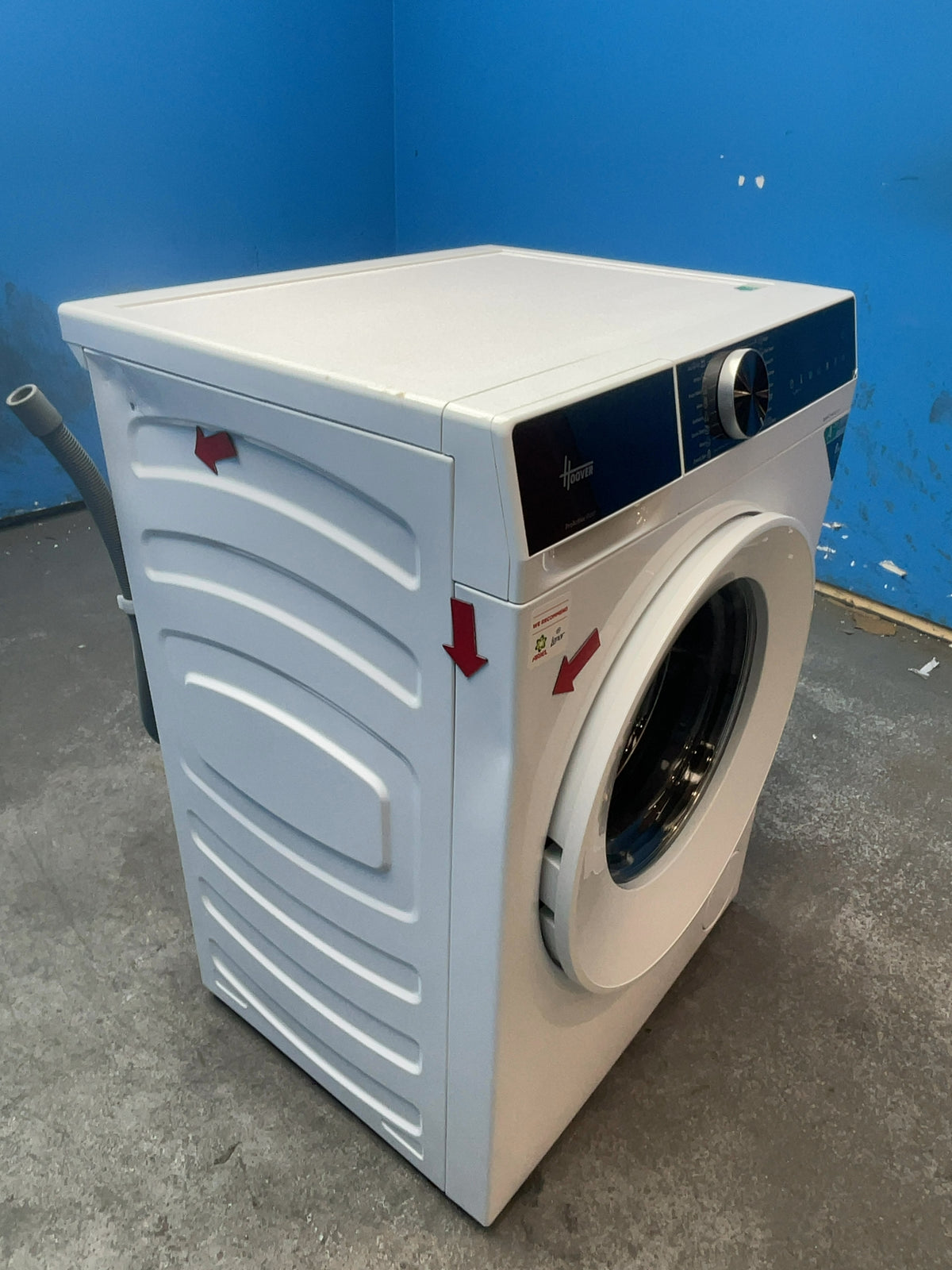 #GRC-165-921 - Hoover HGD 48S8C-80 8kg 1400rpm Washing Machine – Steam Cycle, Inverter Motor, White