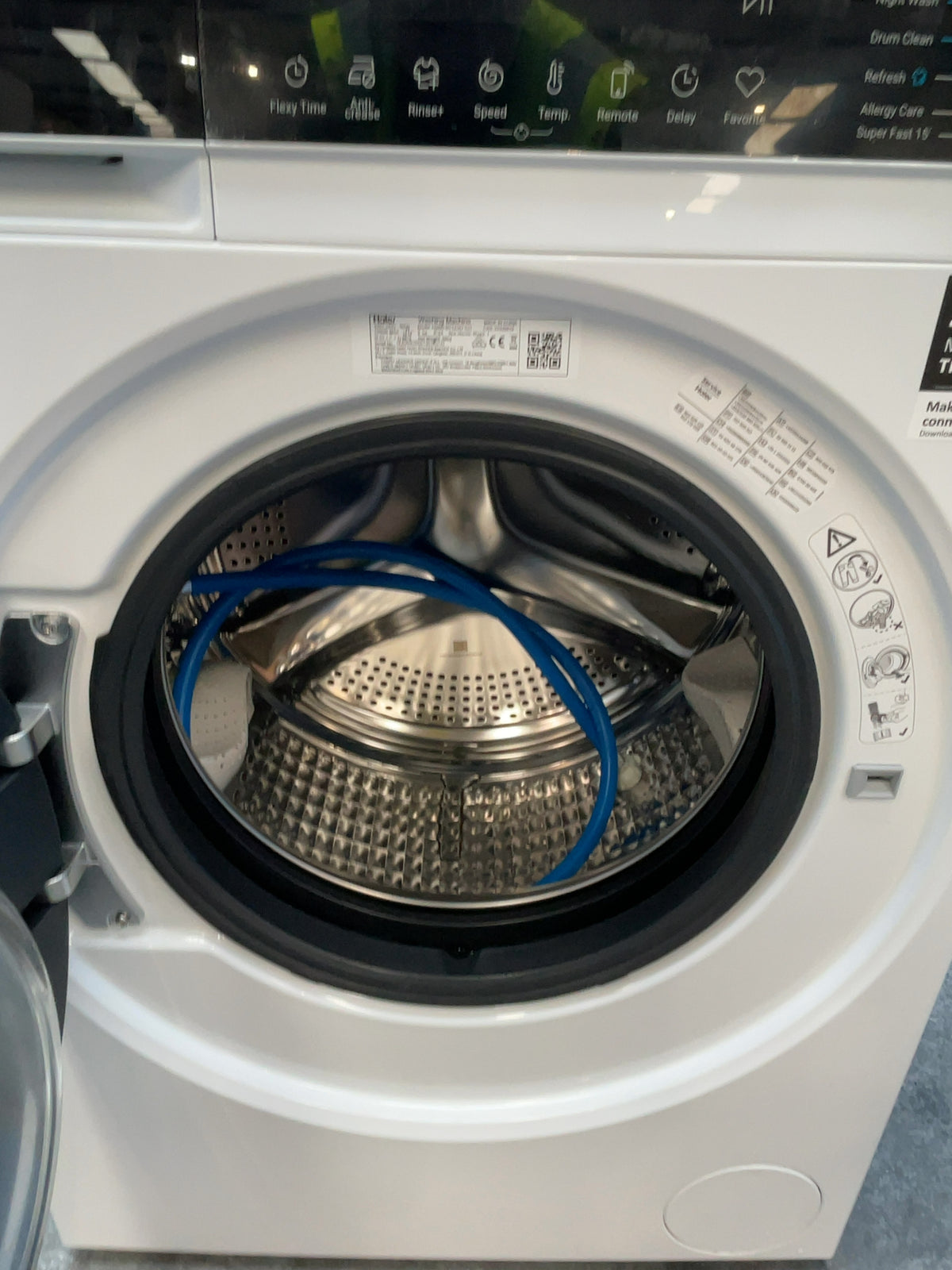 #GRC-165-952 - Haier 9kg 1400rpm Washing Machine – Steam Function, WiFi Connected, White