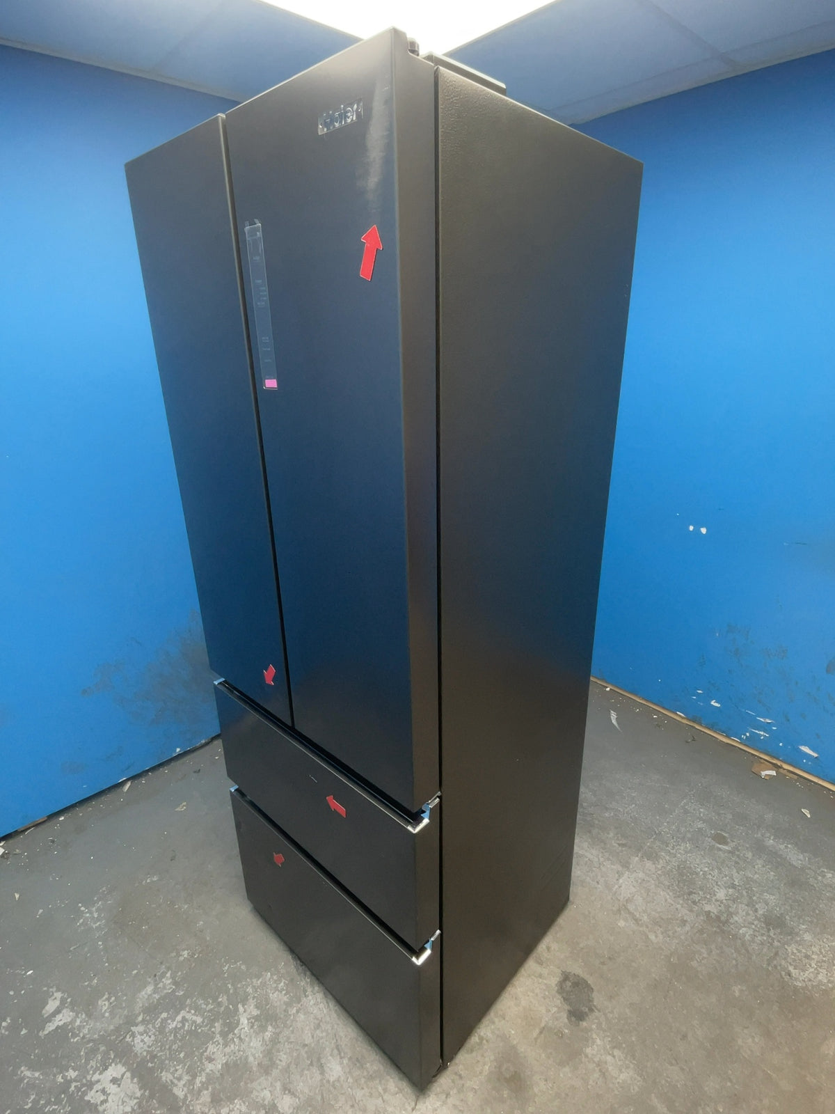 #GRC-165-960 - Haier 70cm French Door Fridge Freezer – 446L, Black, Total No Frost