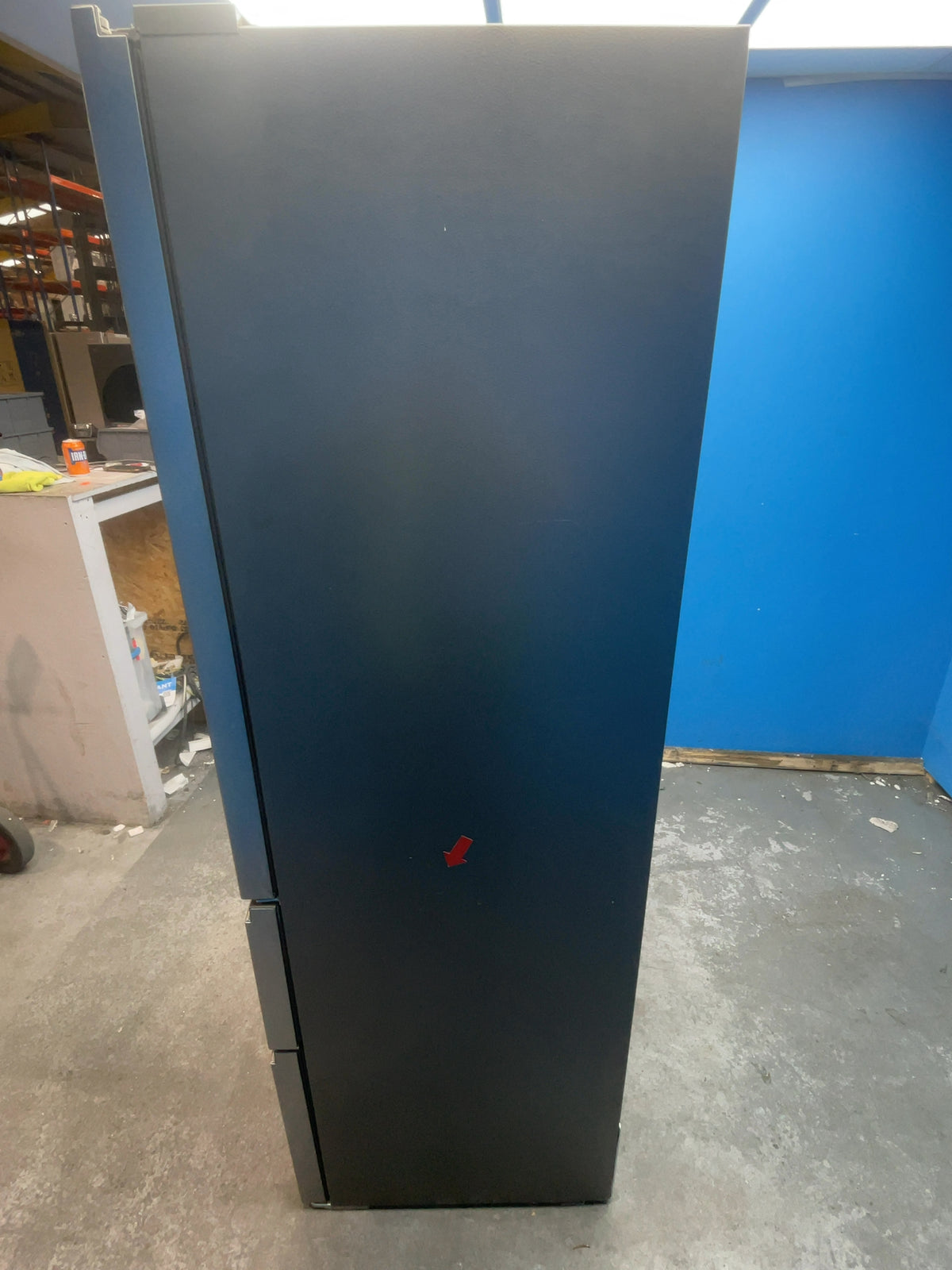 #GRC-165-965 - Haier HETR3619FWMG 60cm 70/30 Fridge Freezer – Total No Frost, Non-Plumbed Water Dispenser, MyZone Drawer, Silver