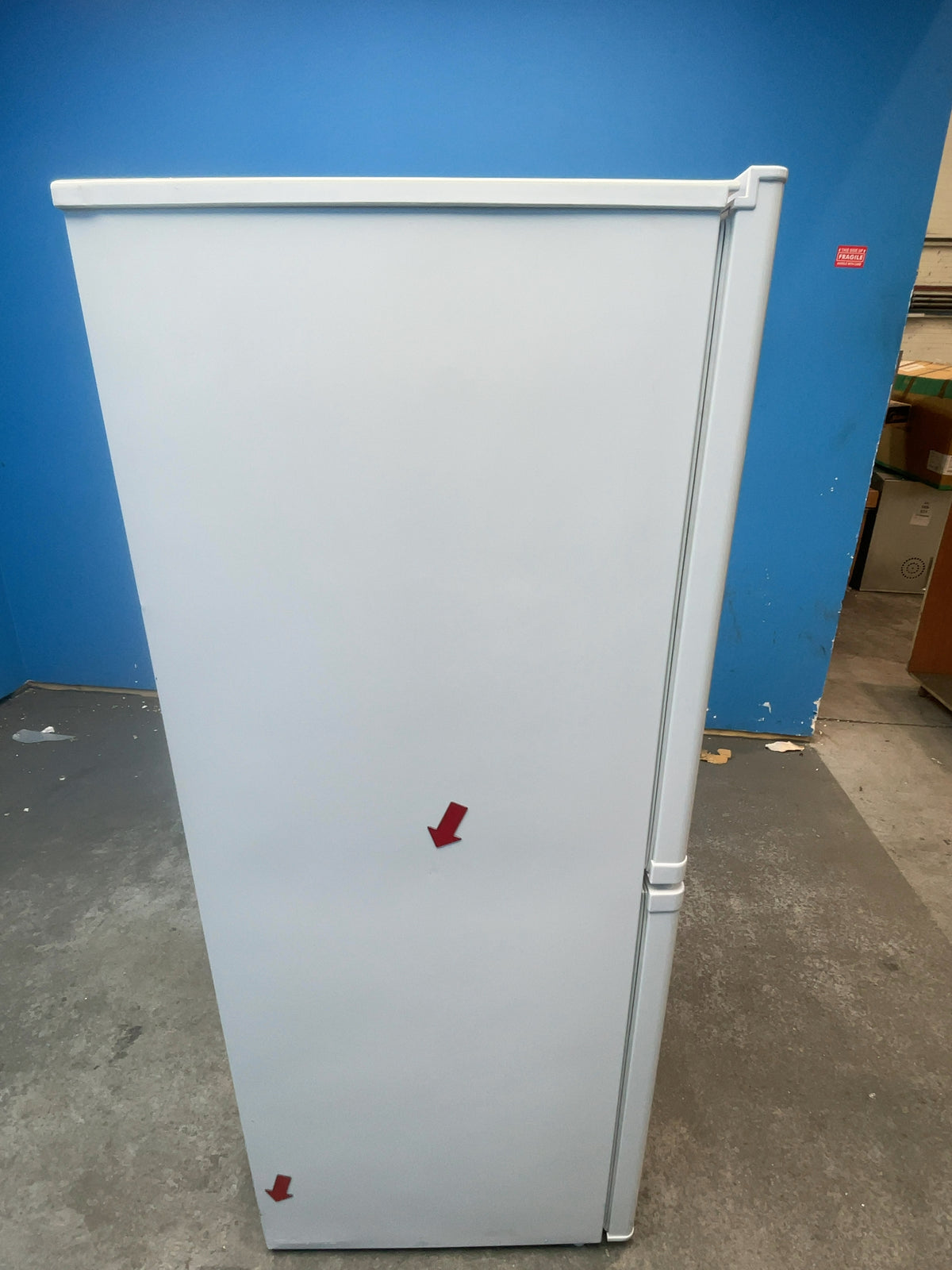 #GRC-165-980 - Hoover 55cm Fridge Freezer – 185L, White, Manual Defrost