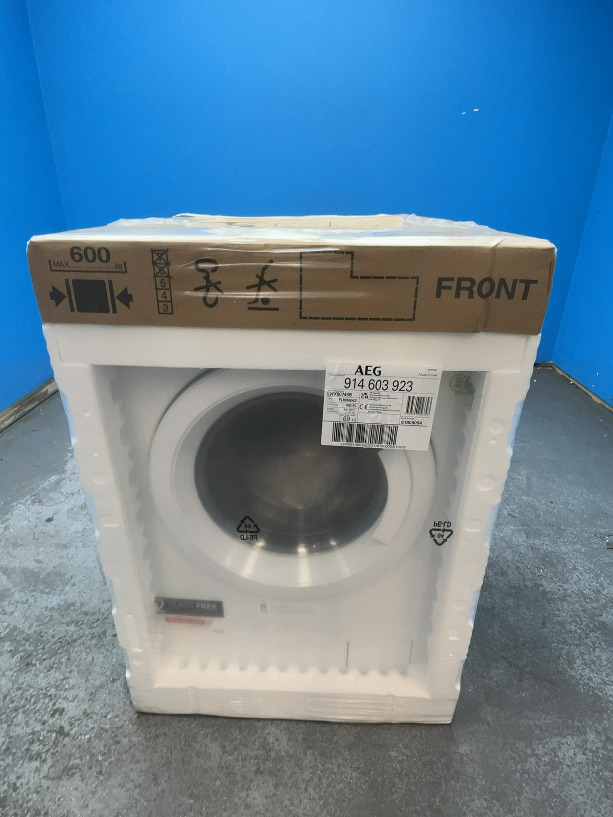 #GRC-166-000 - AEG 7kg/4kg ProSense Washer Dryer – 1600 Spin, AutoSense, White