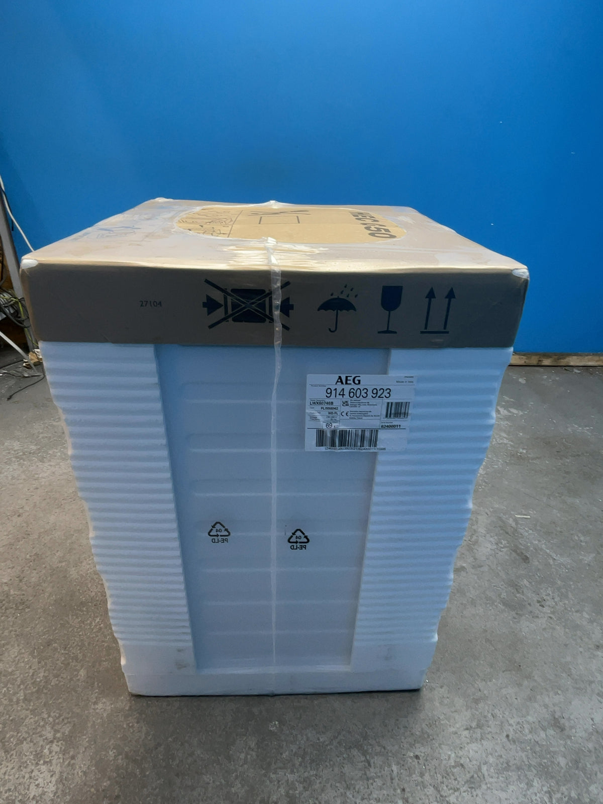 #GRC-166-001 - AEG 7kg/4kg ProSense Washer Dryer – 1600 Spin, AutoSense, White