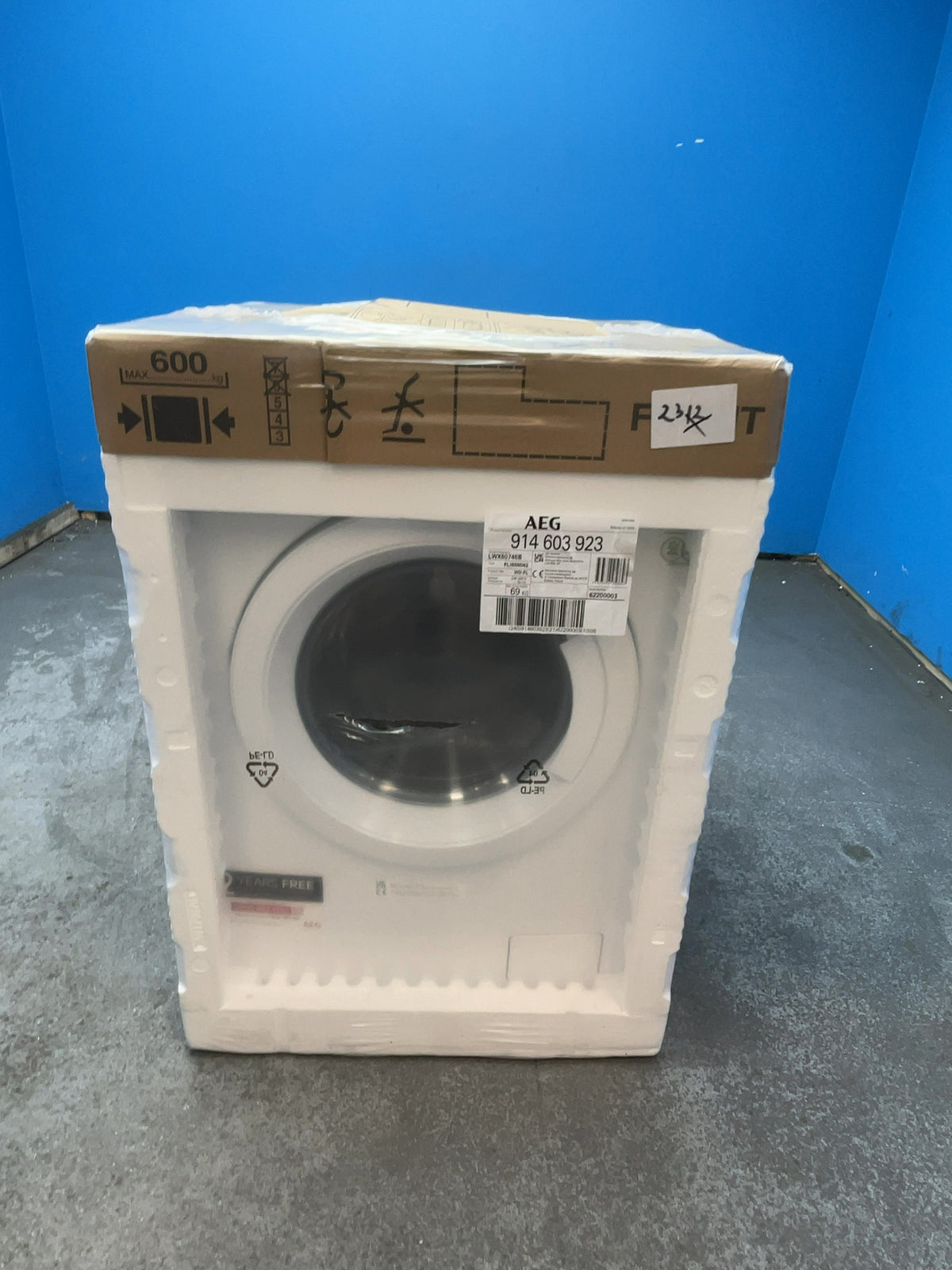#GRC-166-004 - AEG 7kg/4kg ProSense Washer Dryer – 1600 Spin, AutoSense, White
