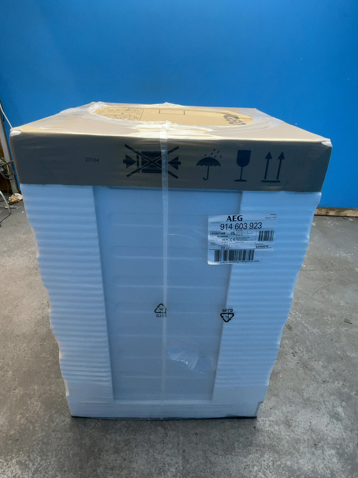 #GRC-166-006 - AEG 7kg/4kg ProSense Washer Dryer – 1600 Spin, AutoSense, White