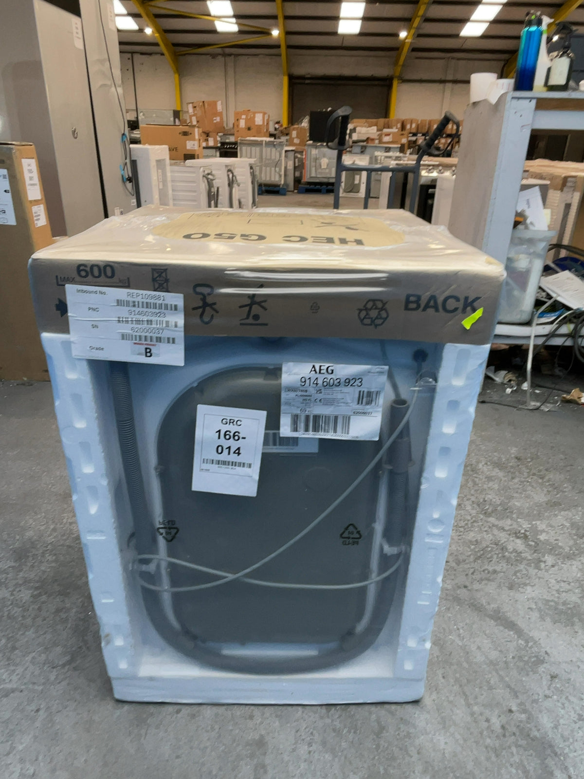 #GRC-166-014 - AEG 7kg/4kg ProSense Washer Dryer – 1600 Spin, AutoSense, White
