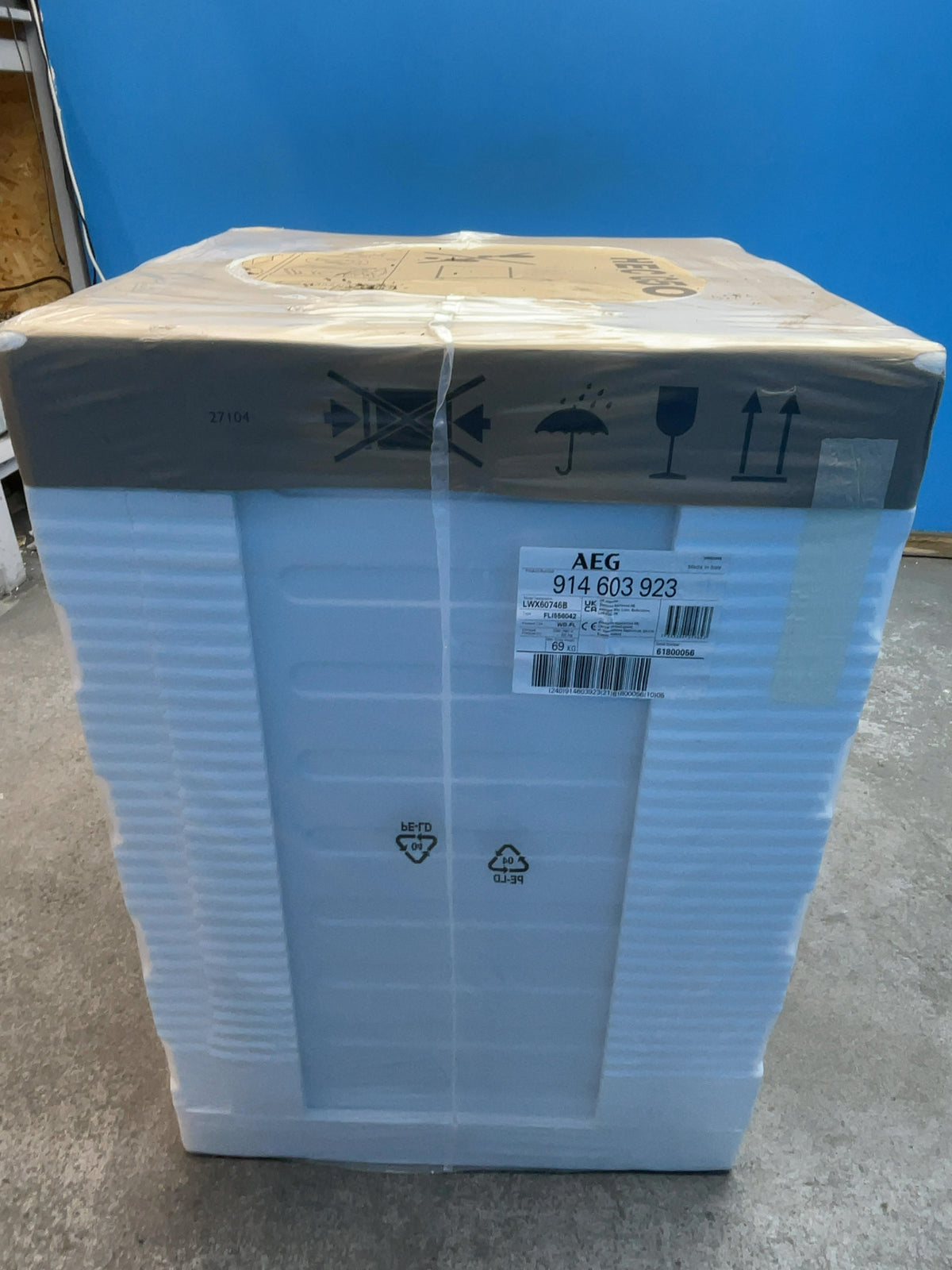 #GRC-166-016 - AEG 7kg/4kg ProSense Washer Dryer – 1600 Spin, AutoSense, White