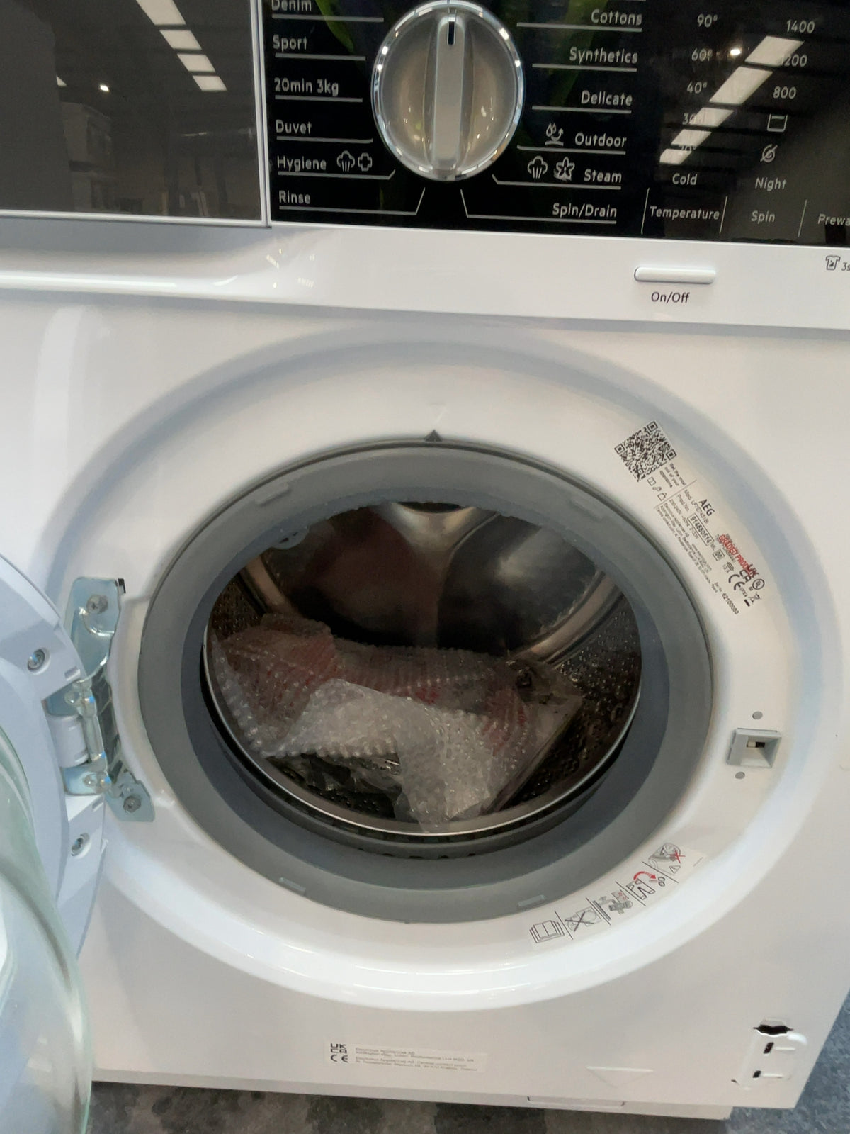 #GRC-166-029 - AEG 7kg 1400rpm Integrated Washing Machine – ProSteam, ProSense, White