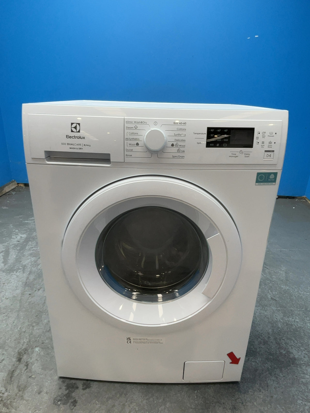 #GRC-166-036 - Electrolux 8kg Wash 4kg Dry 1600rpm Washer Dryer – SteamRefresh, DualCare, Wash&Dry 60, White