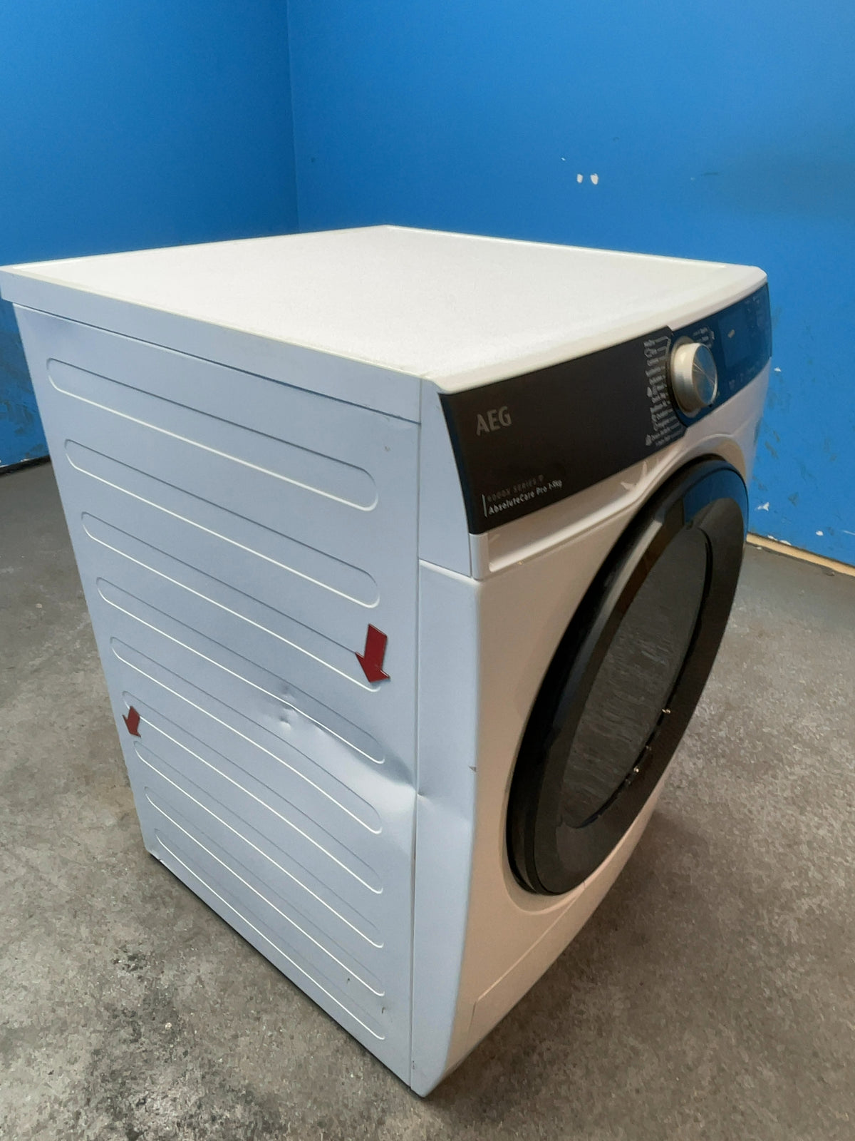 #GRC-166-041 - AEG TR959V6BC 9kg Heat Pump Tumble Dryer – 3DScan Tech, AbsoluteCare Pro, WiFi