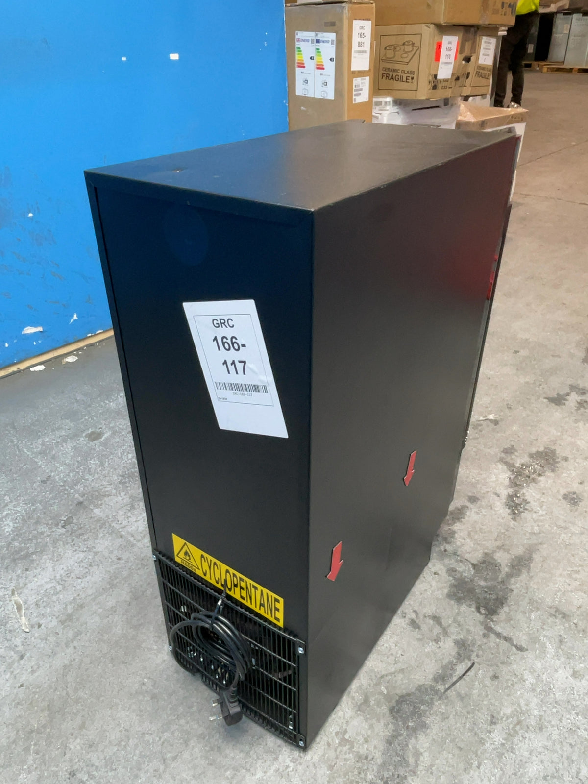 #GRC-166-117 - AEG 5000 30cm Built In Wine Cooler – 20 Bottles, Single Zone, Black Glass