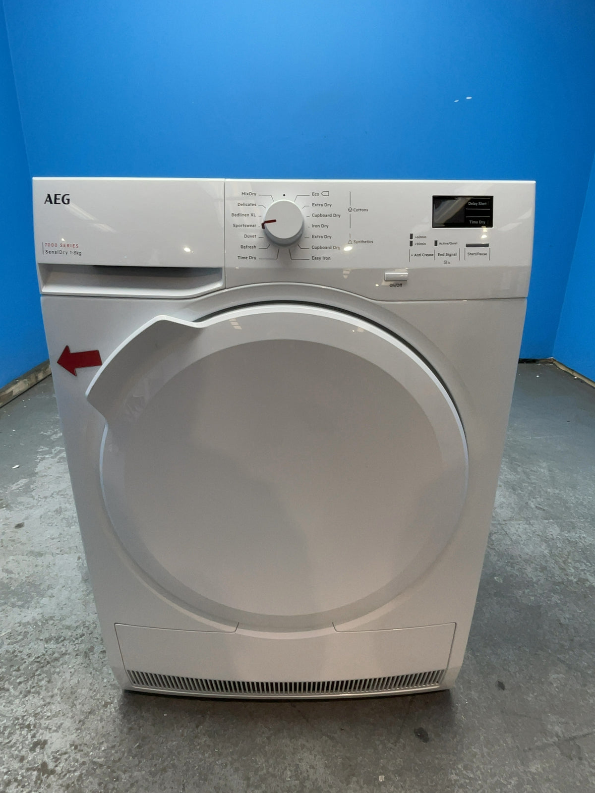 #GRC-166-125 - AEG 8kg 7000 Series Heat Pump Tumble Dryer – SensiDry, MixDry, White