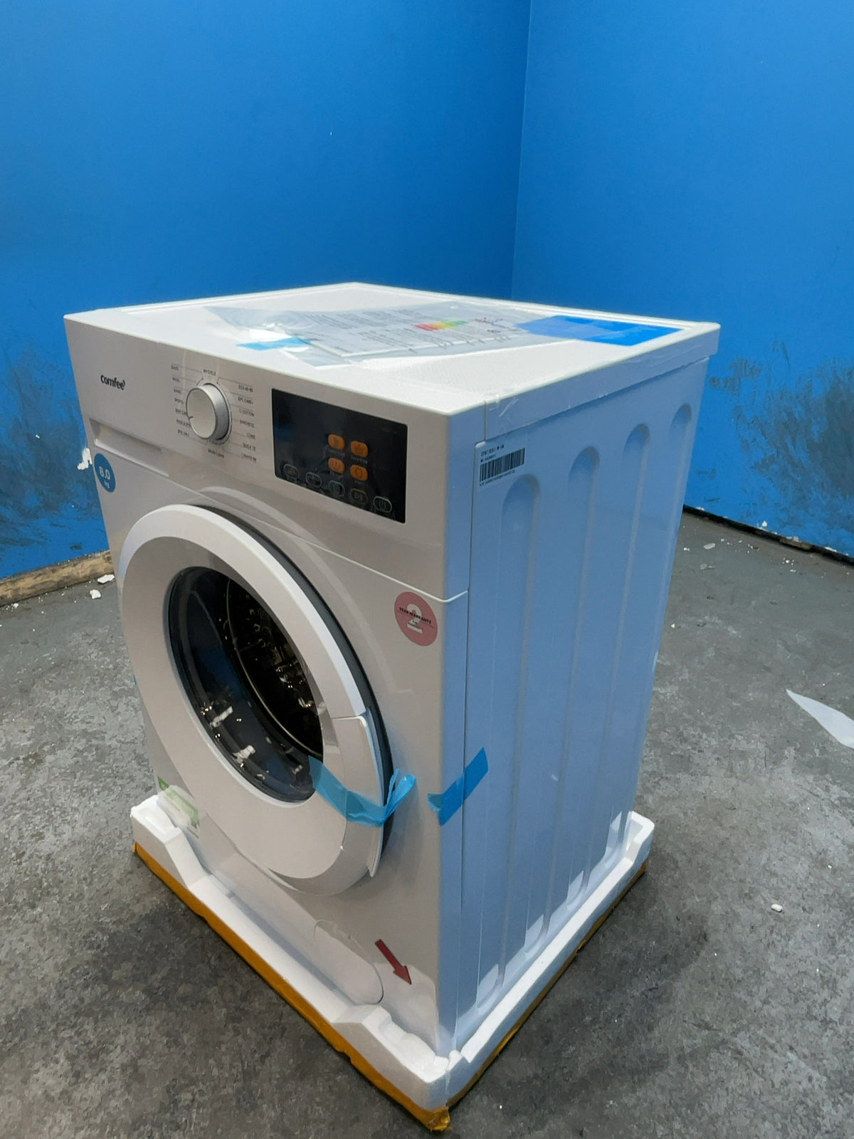 #GRC-166-157 - Comfee 8kg 1400rpm Washing Machine – Steam Clean, 15 Programmes & Delay Start